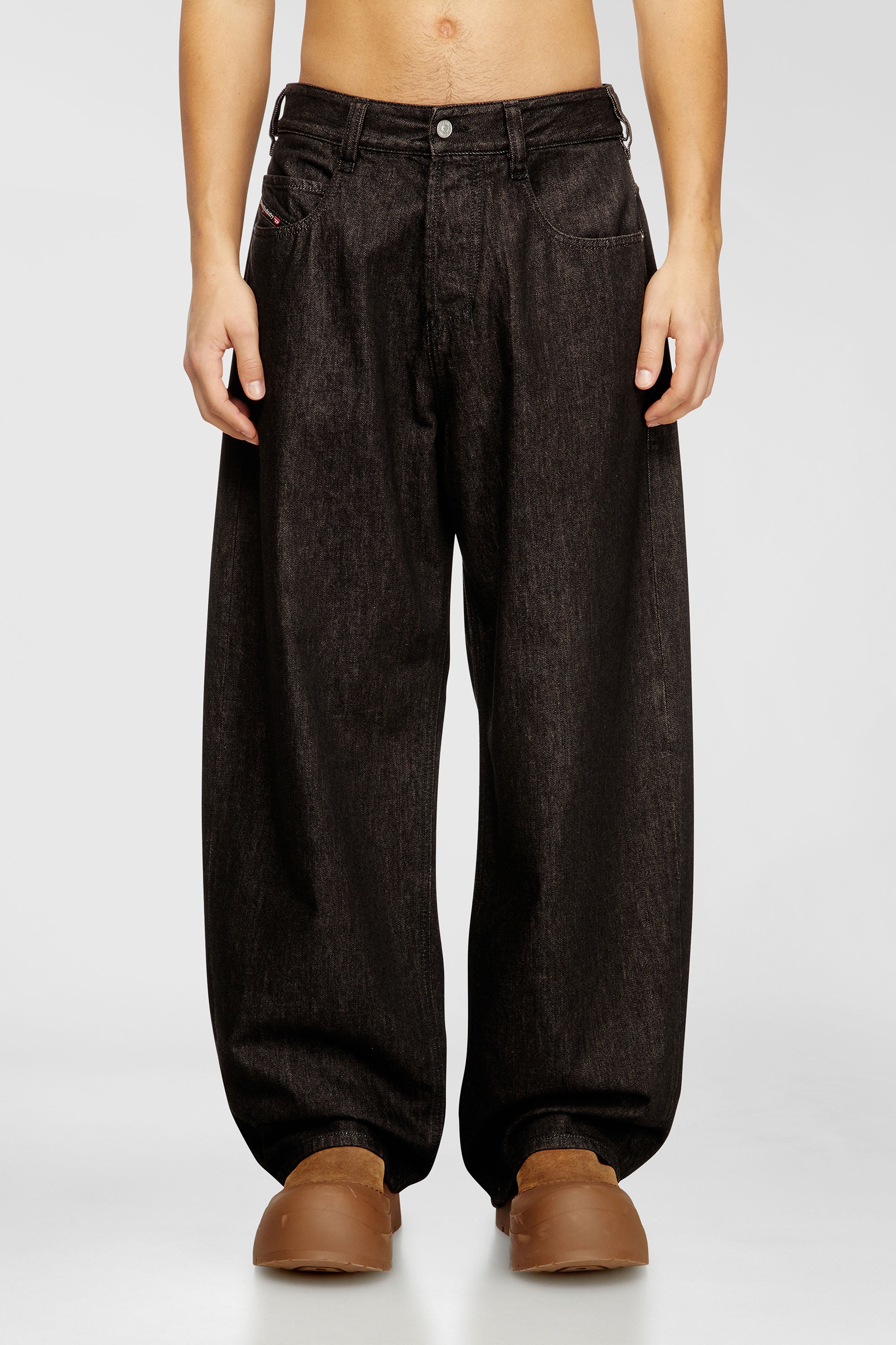 Diesel - Unisex's Relaxed Jeans 1997 D-Enim-M 09N25, ブラック/ダークグレー - 2