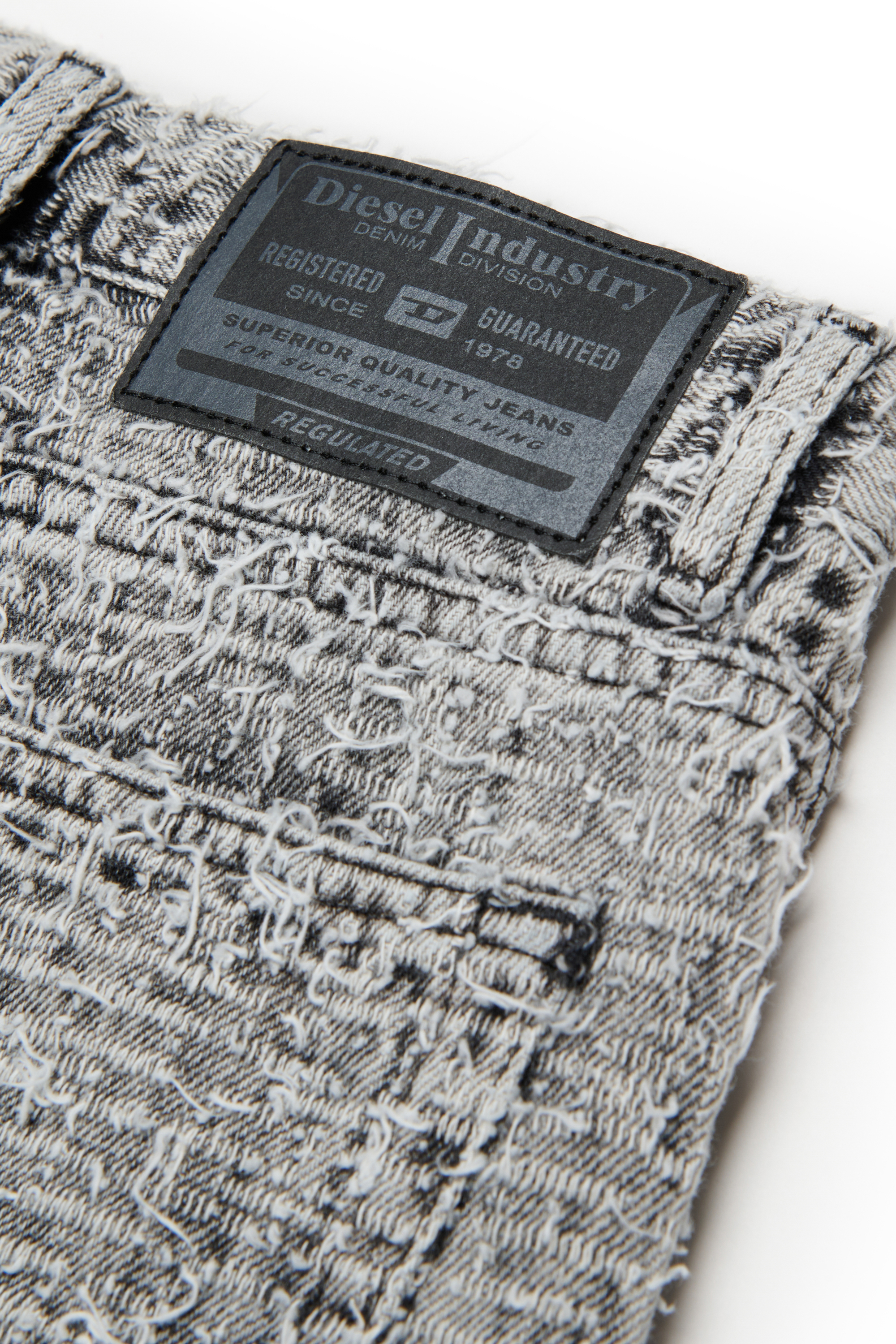 Diesel - D-ARGJX-SHORT-J, Female's デニムショートパンツ in グレー - 4