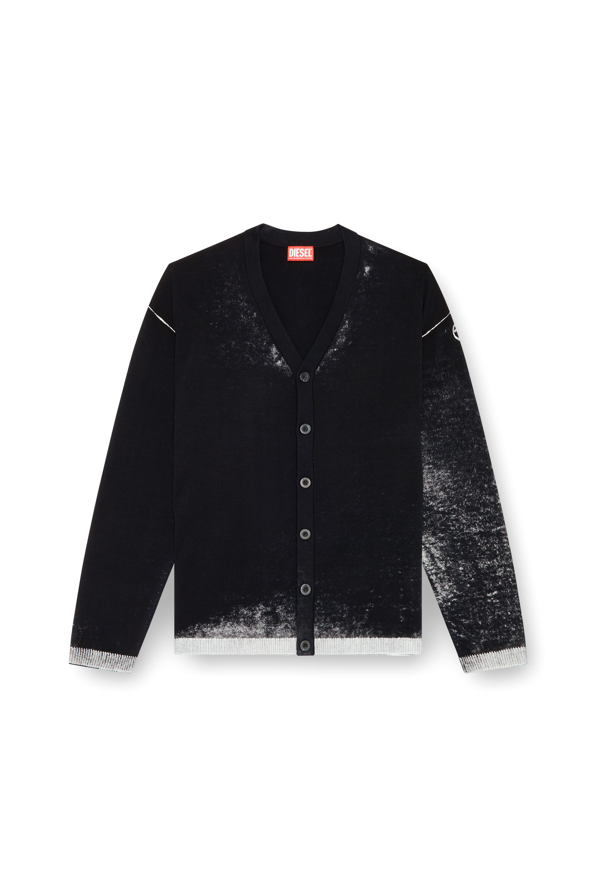 Diesel - K-LARENCE-CARDIGAN-B, Male's ニット カーディガン in ブラック - 2