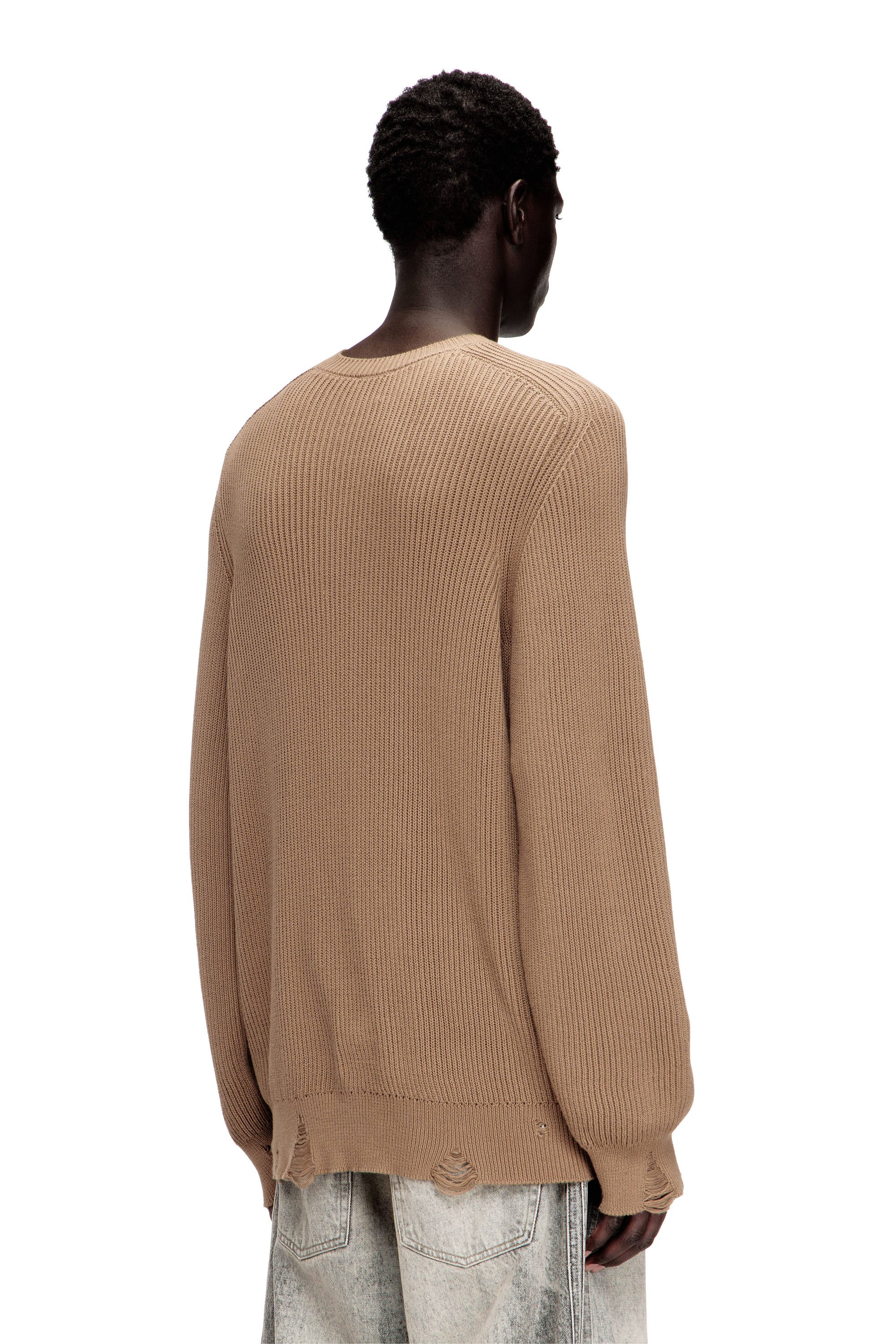 Diesel - K-NAZAIRE, Male's プルオーバーニット in ベージュ - 5