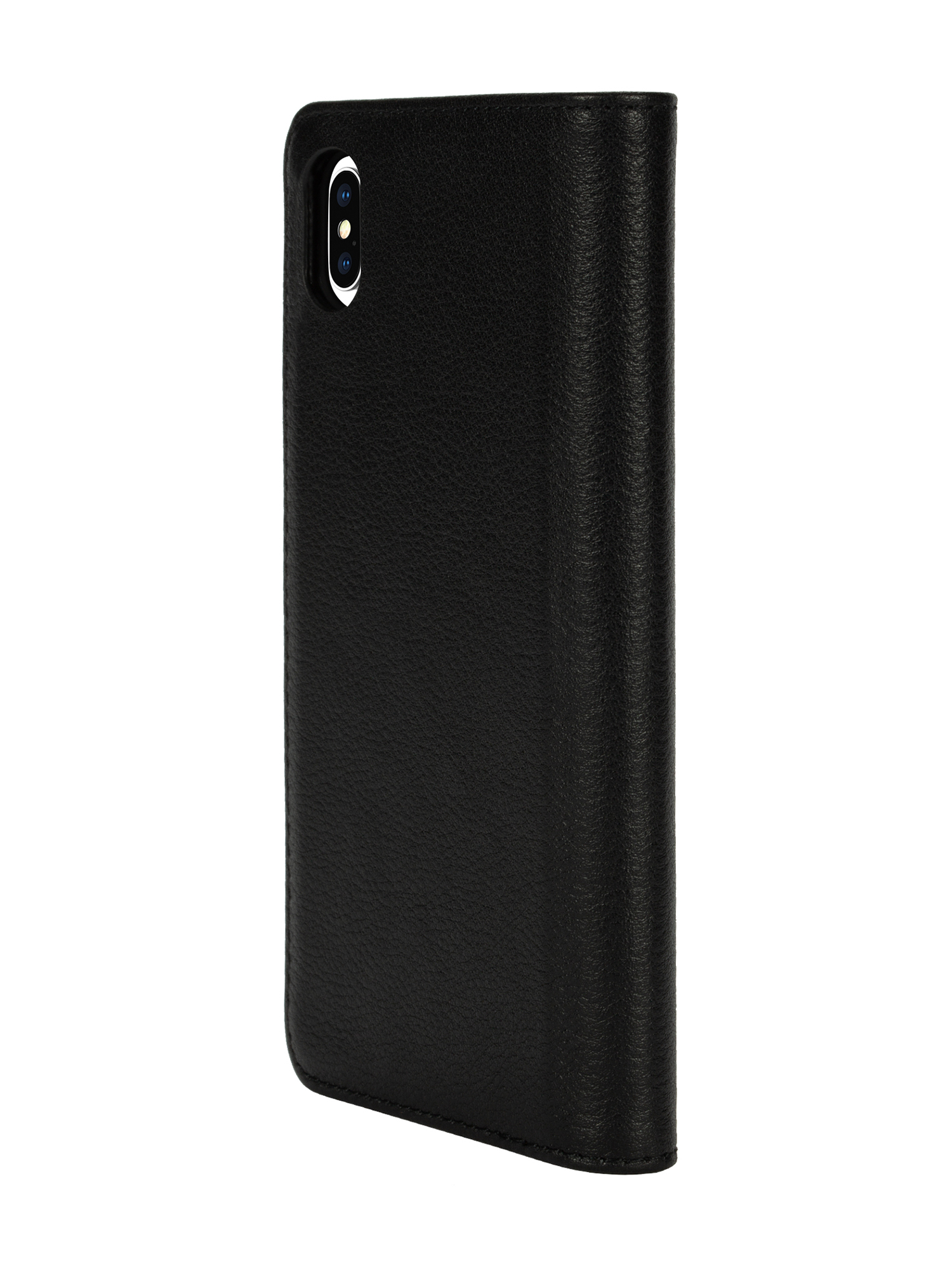 Diesel - DIESEL 2-IN-1 FOLIO CASE FOR IPHONE XS MAX, Unisex's Black leather printed and debossed logo case, iPhone XS MaX in ブラック - 6