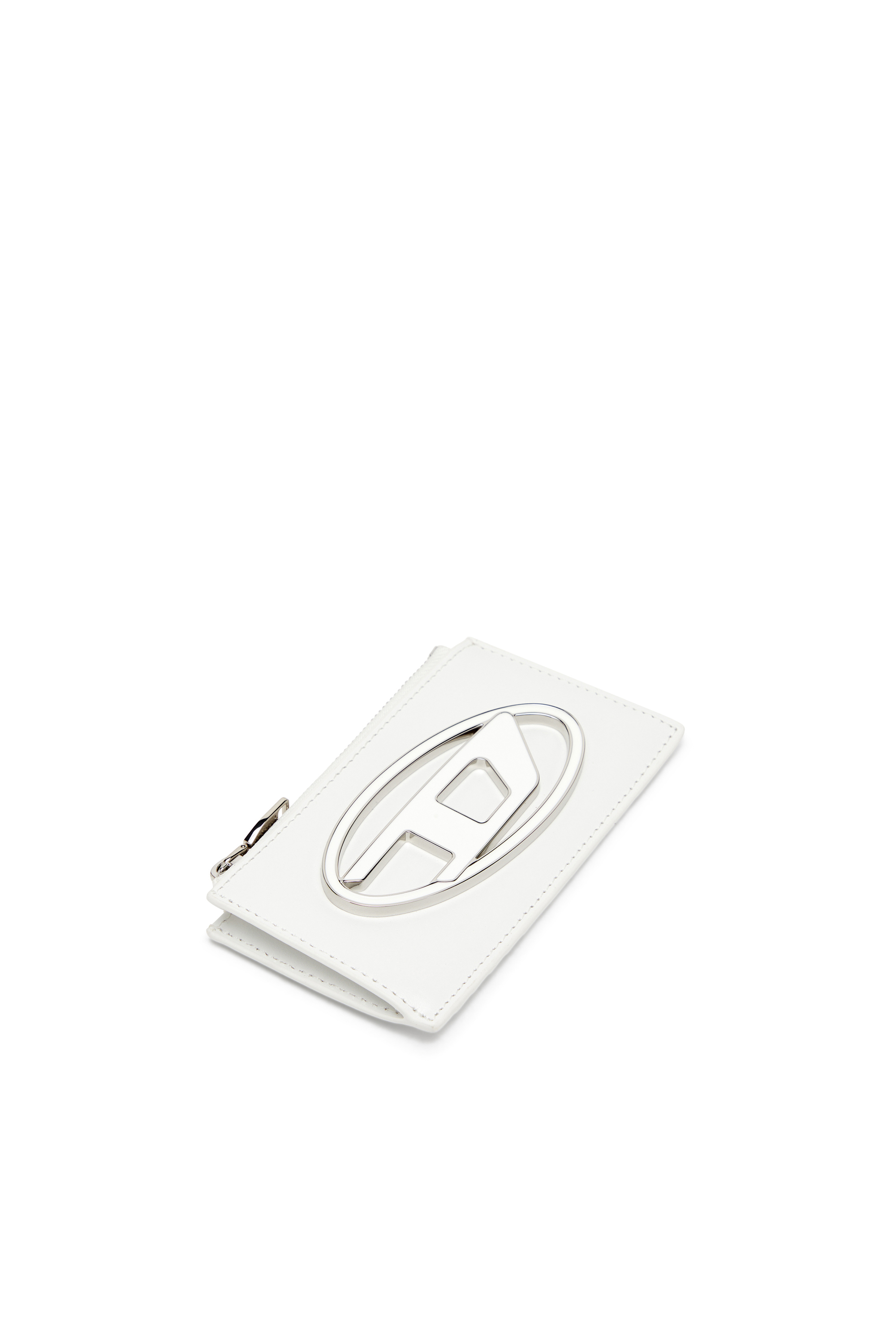 Diesel - 1DR CARD HOLDER III, Female's Flat card holder in nappa leather in ホワイト - 4