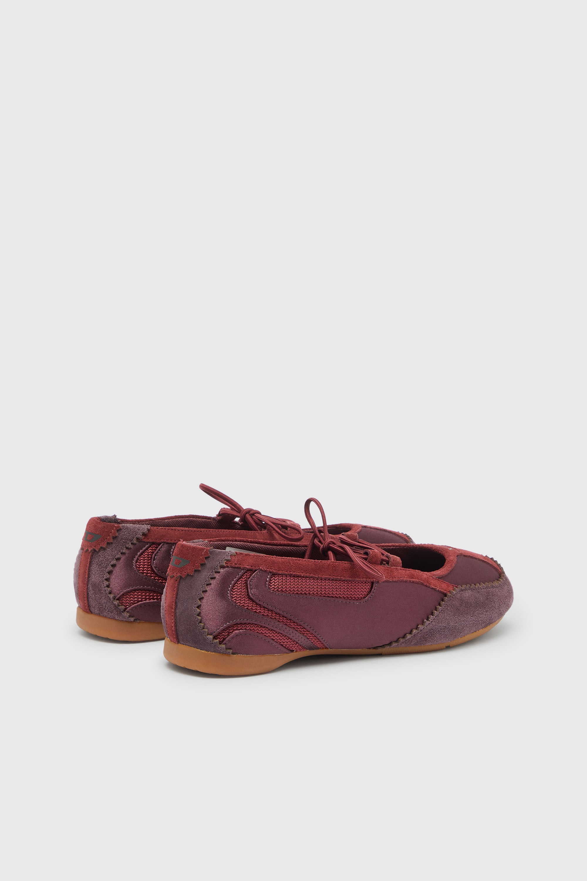 Diesel - D-MILE BALLERINA LACE UP II W, Female's バレエスニーカー in バーガンディー - 3