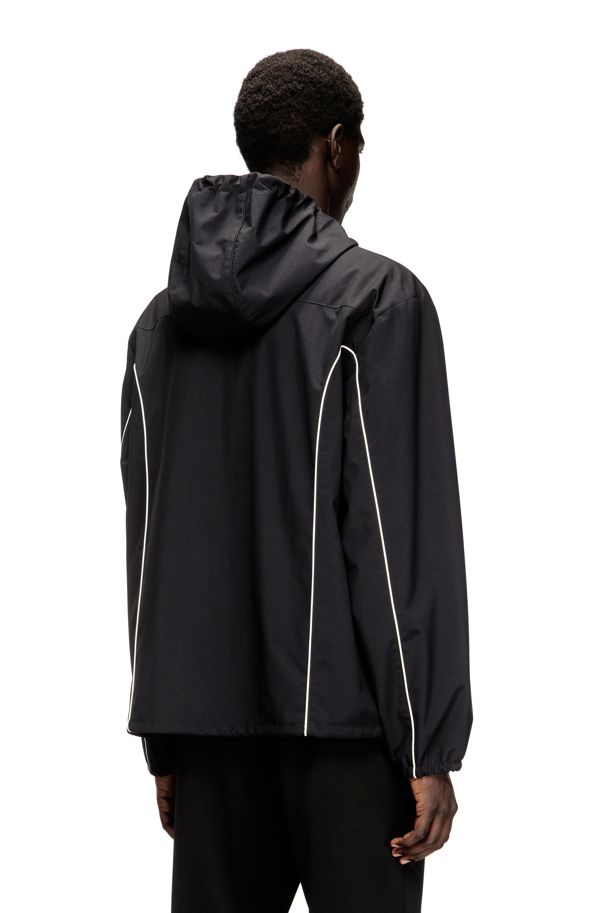 Diesel - J-HIVES-WRD, Male's フード付きジャケット in ブラック - 5