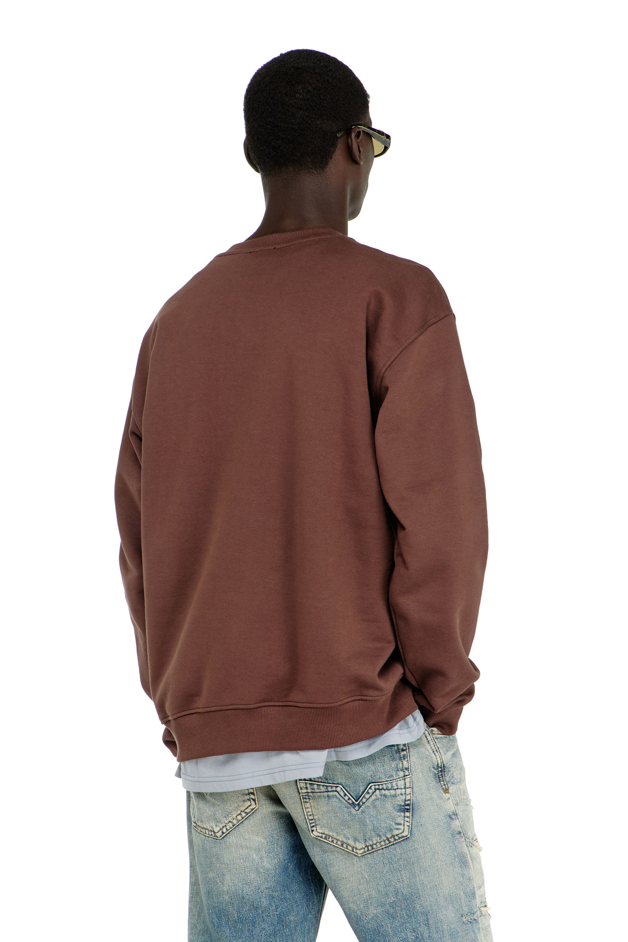 Diesel - S-NORM-AA2, Male's プルオーバースウェット in ブラウン - 4