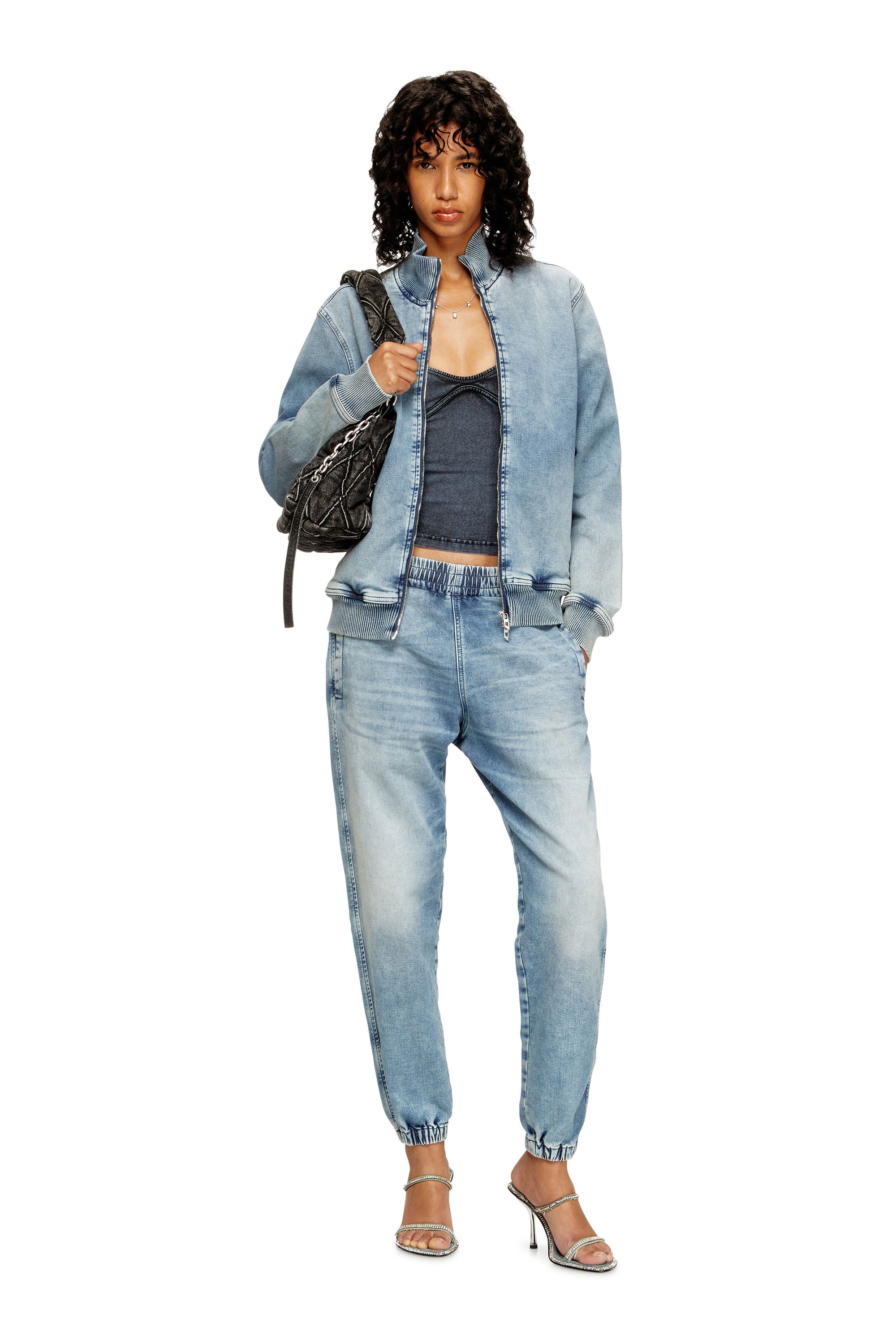 Diesel - Unisex's Slim D-Labb Track denim 09M32, ライトブルー - 2
