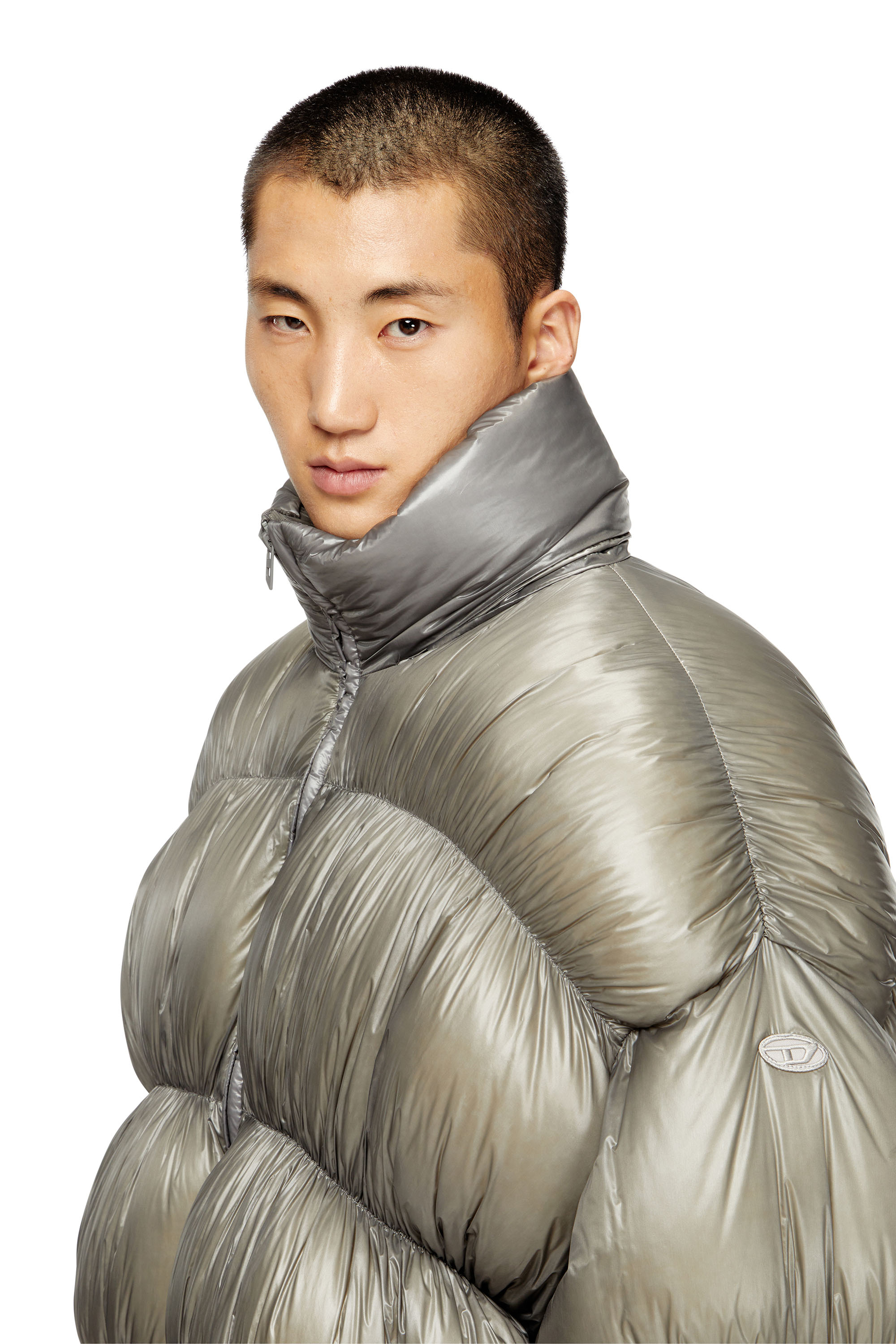 Diesel - W-CHOCO, Male's ダウンジャケット in グレー - 4