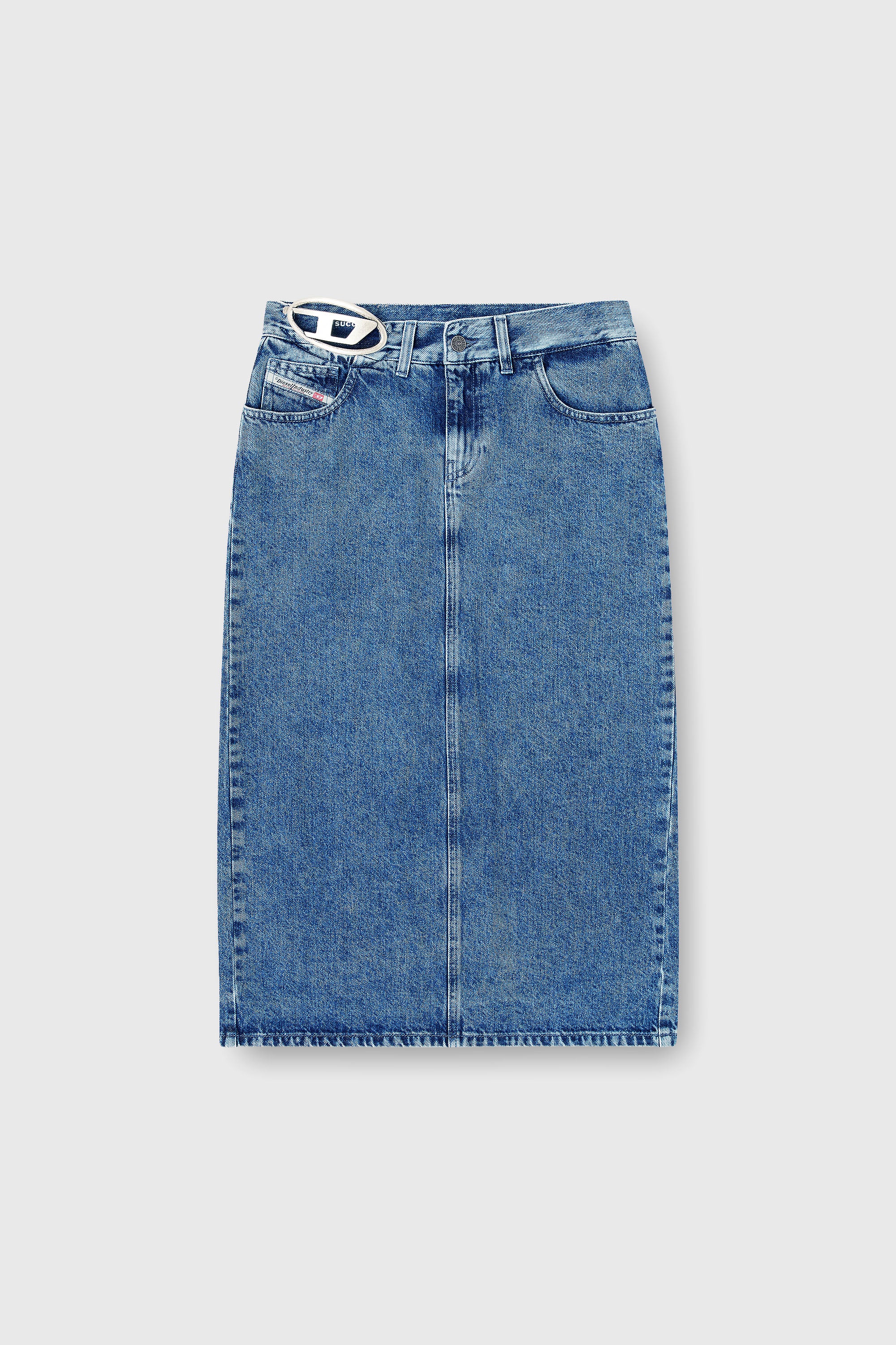 Diesel - DE-SKYE-S1, Female's デニムスカート in ブルー - 2