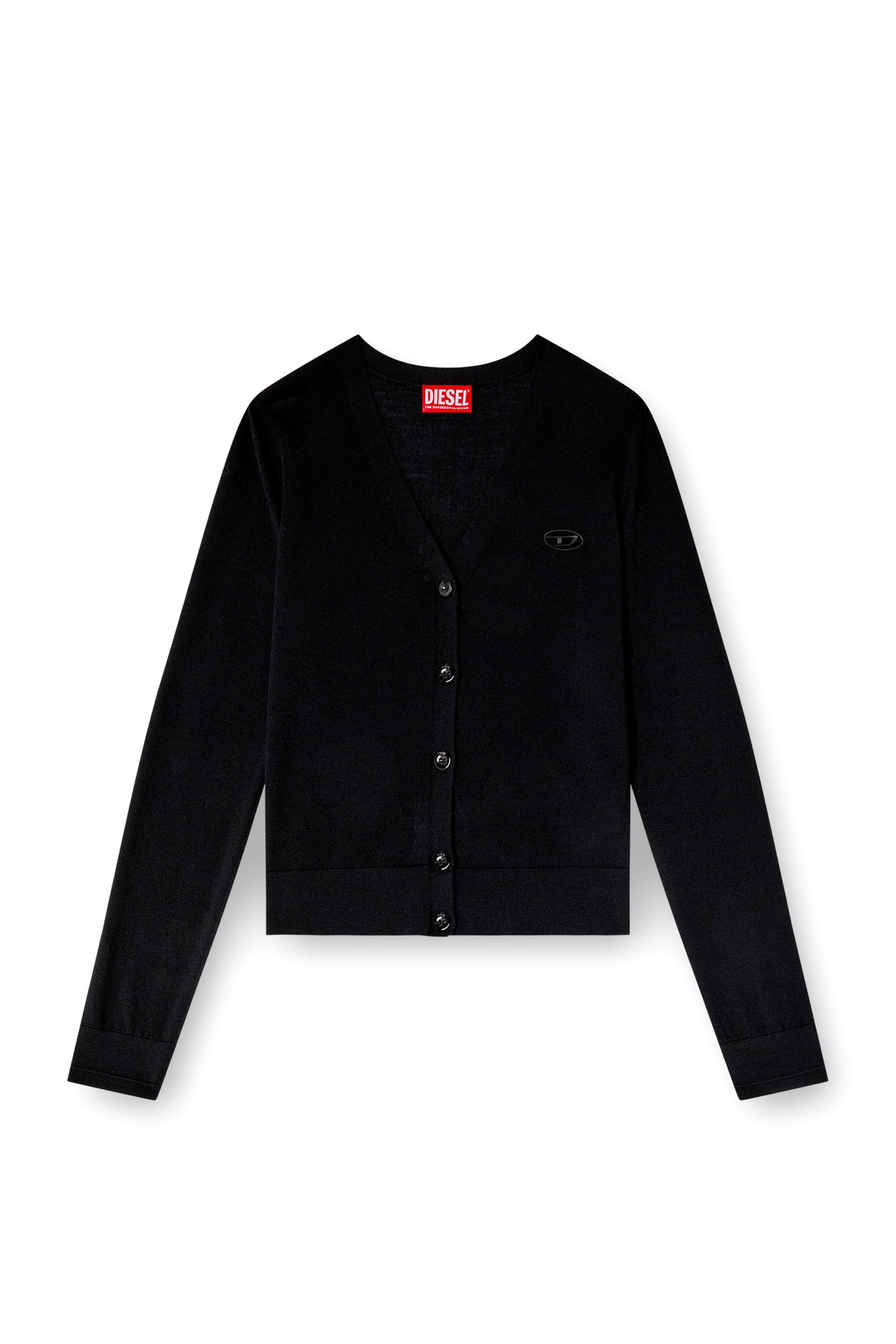 Diesel - M-ALIMA, Female's カーディガン in ブラック - 3