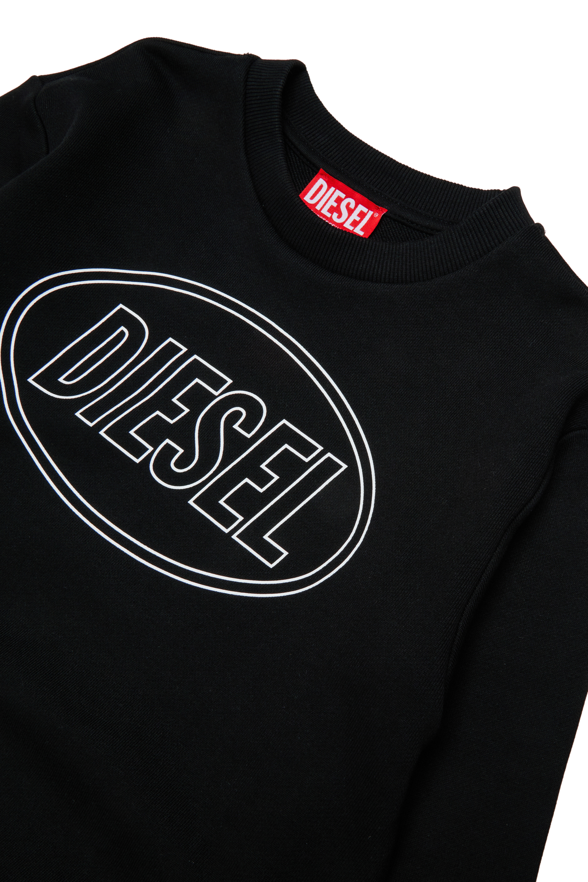 Diesel - SCIRCLE OVER, Male's Sweatshirt with logo print in ブラック - 3