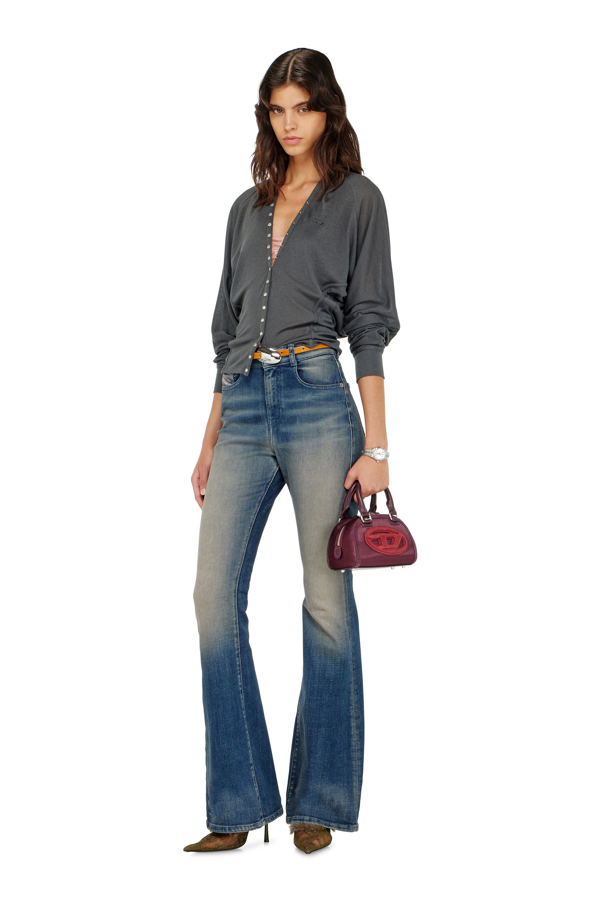 Diesel - T-ISERINA, Female's 長袖トップ in グレー - 1