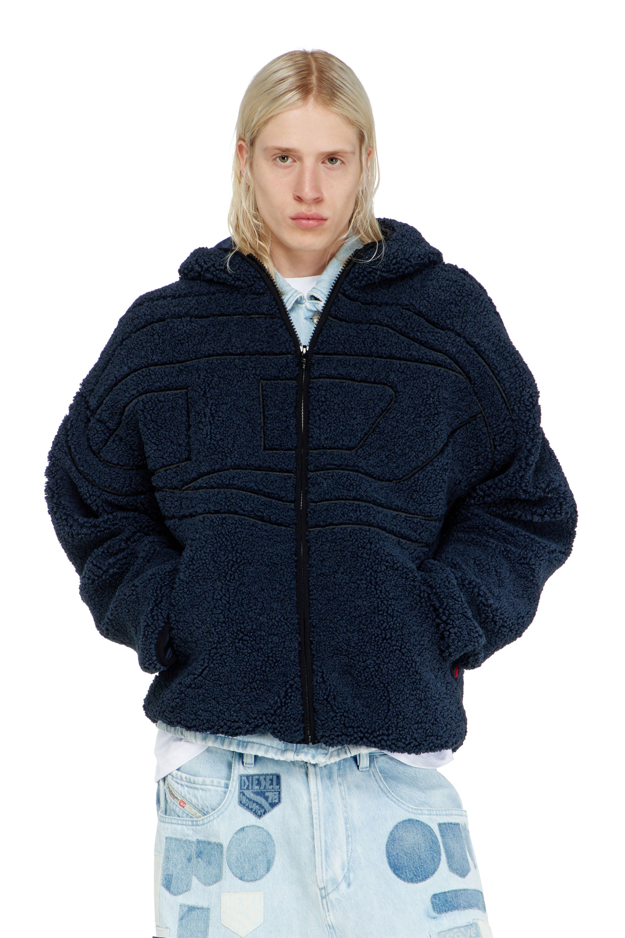 Diesel - S-ZAT, Male's ジャケット in ダークブルー - 1