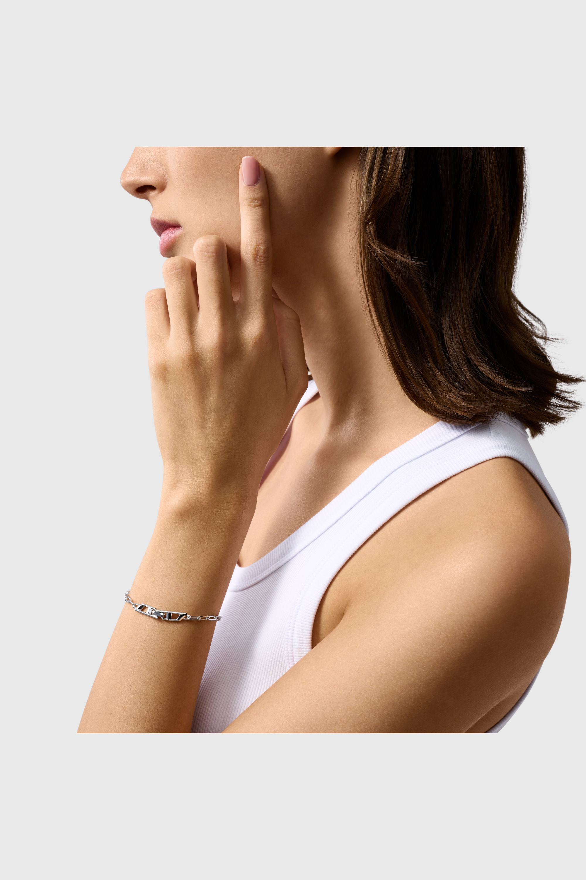 Diesel - DL1363040 STERLING SILVER JEWEL, Unisex's ブレスレット in シルバー - 3
