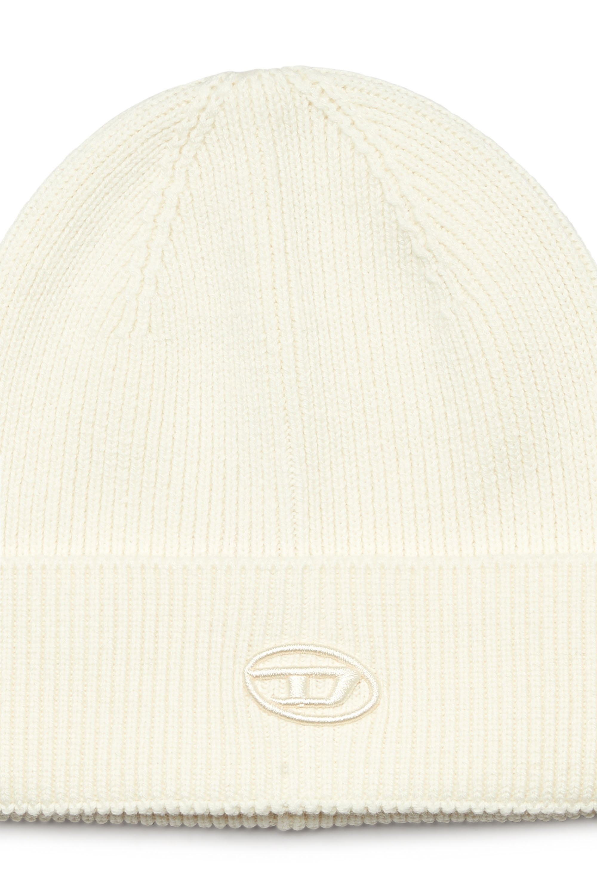 Diesel - K-CODER-FULLY B, Unisex's ニットキャップロゴ in クリーム - 3