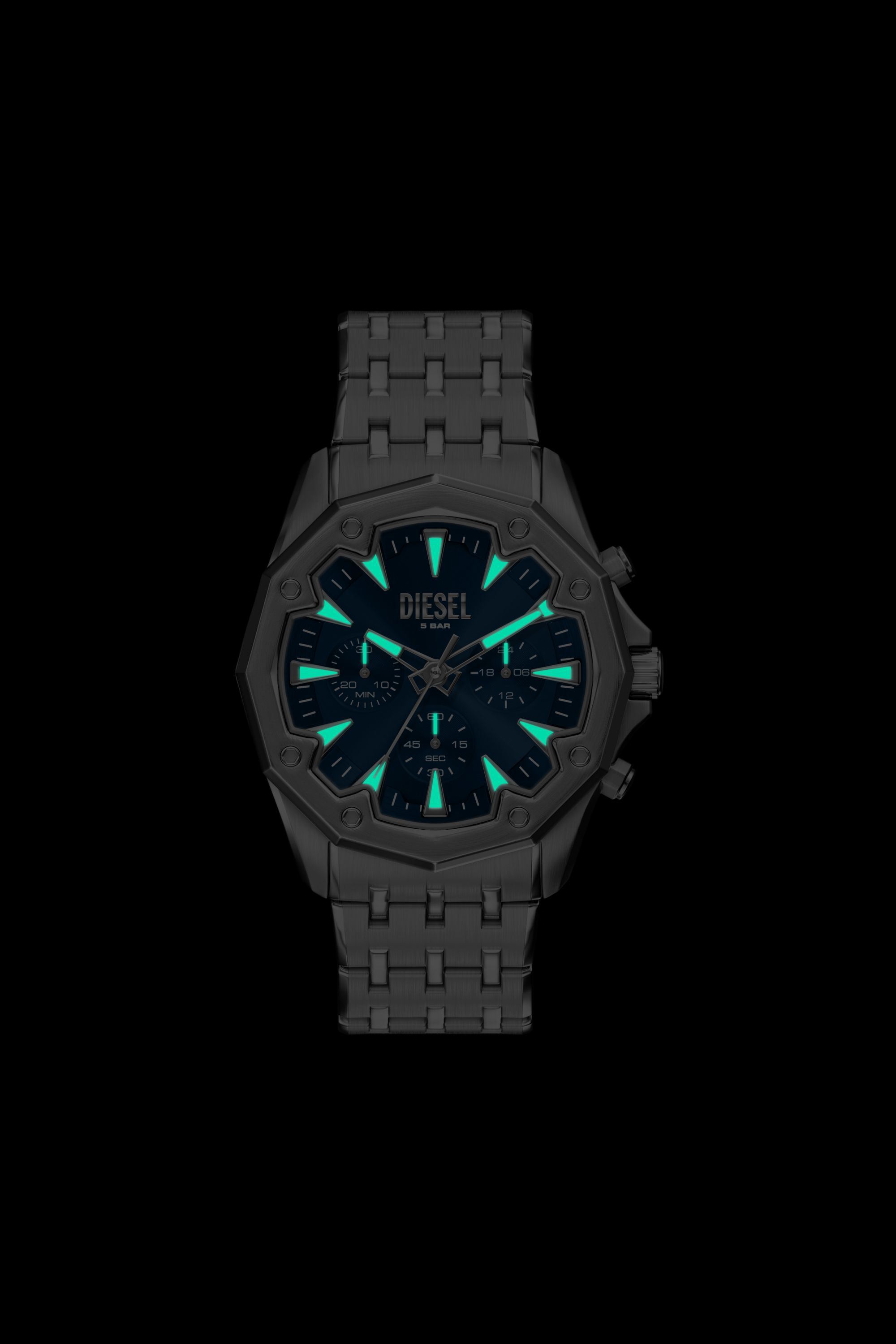 Diesel - DZ4706 WATCH, Male's Stinger Stainless Steel Watch in シルバー - 6