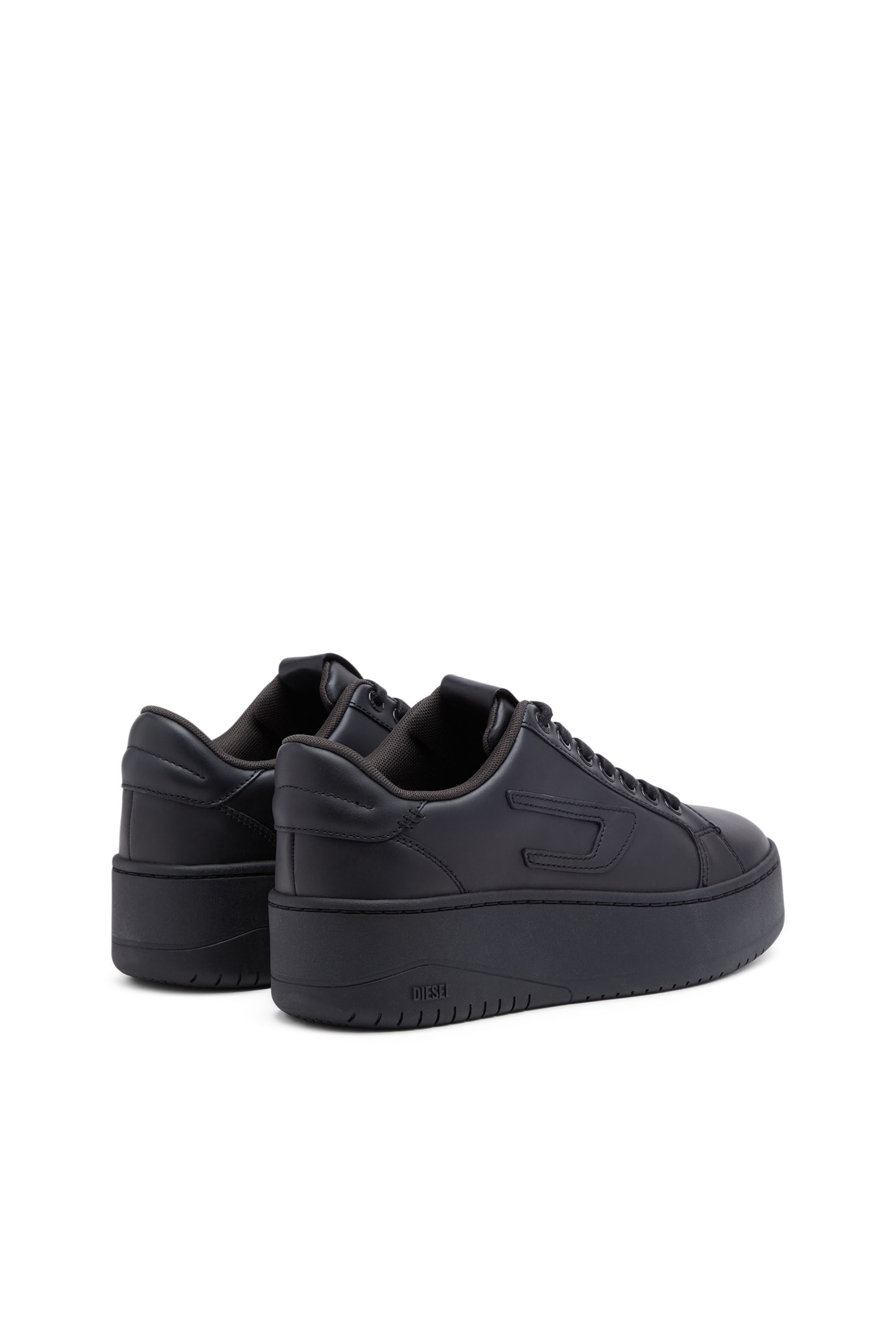 Diesel - S-ATHENE BOLD X, Female's カウレザープラットフォームスニーカー in ブラック - 3