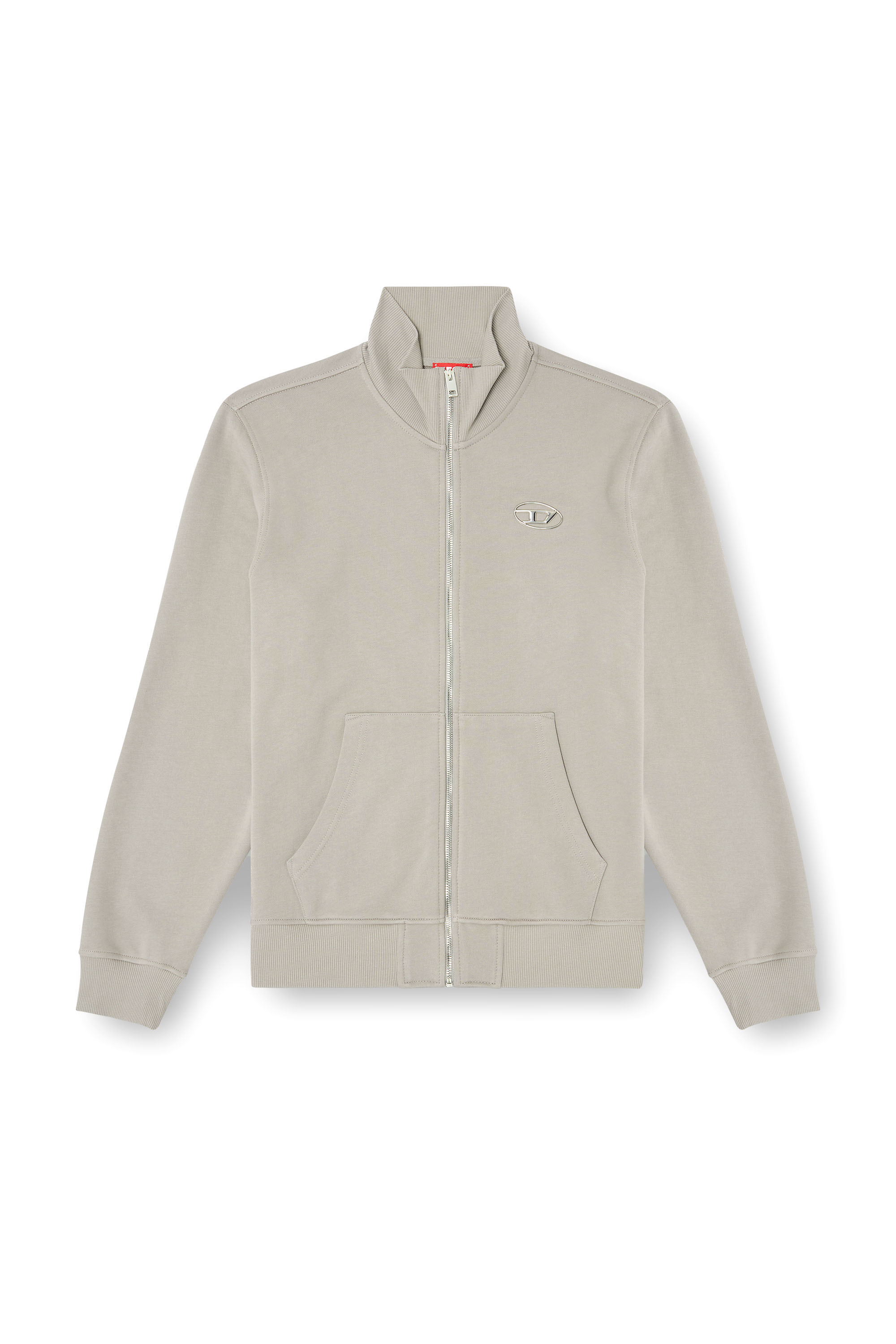 Diesel - S-GINNI-ZIP-OD, Male's ジップアップスウェット in ライトグレー - 2