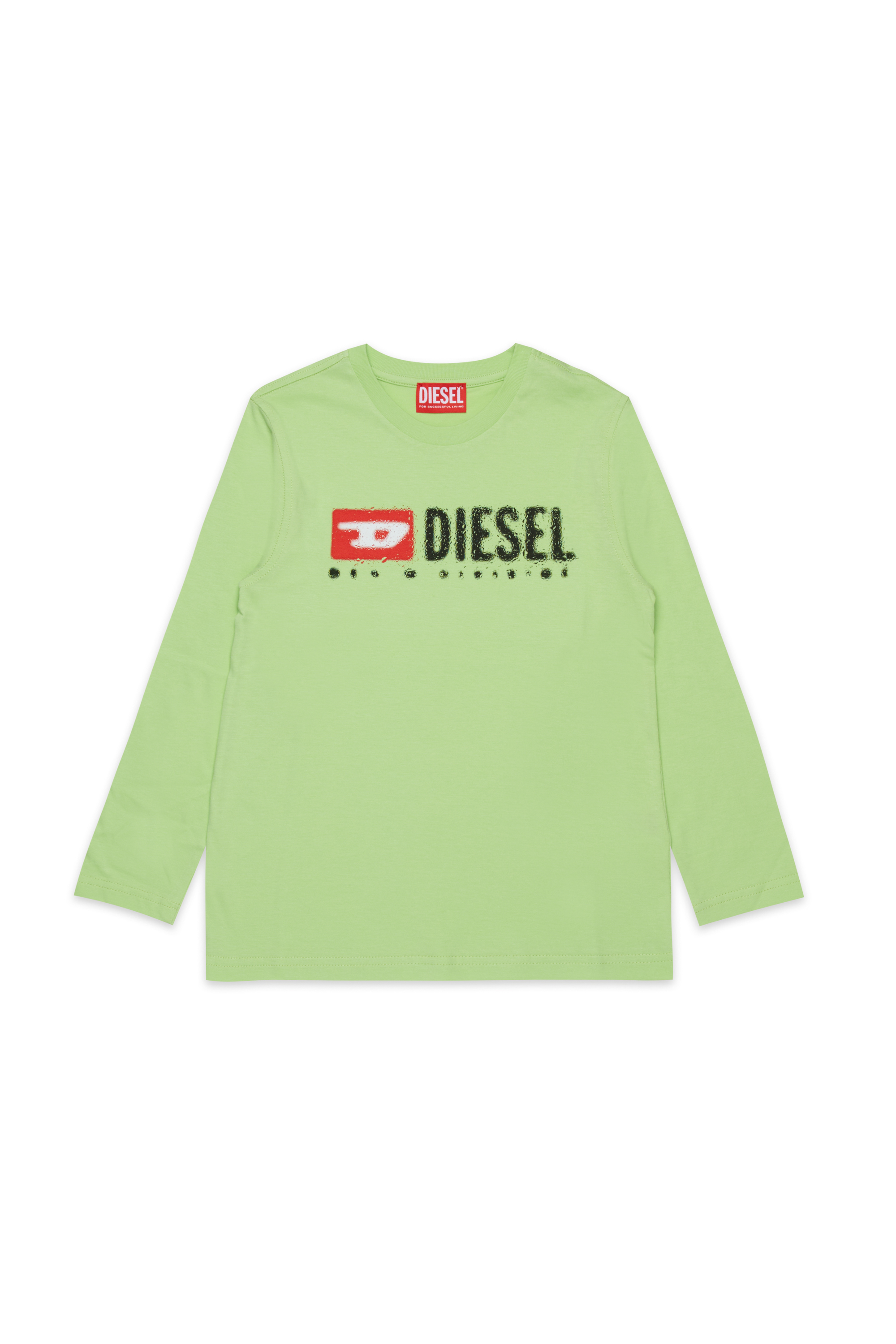 Diesel - TDROPS, Male's 長袖Tシャツ in グリーン - 1