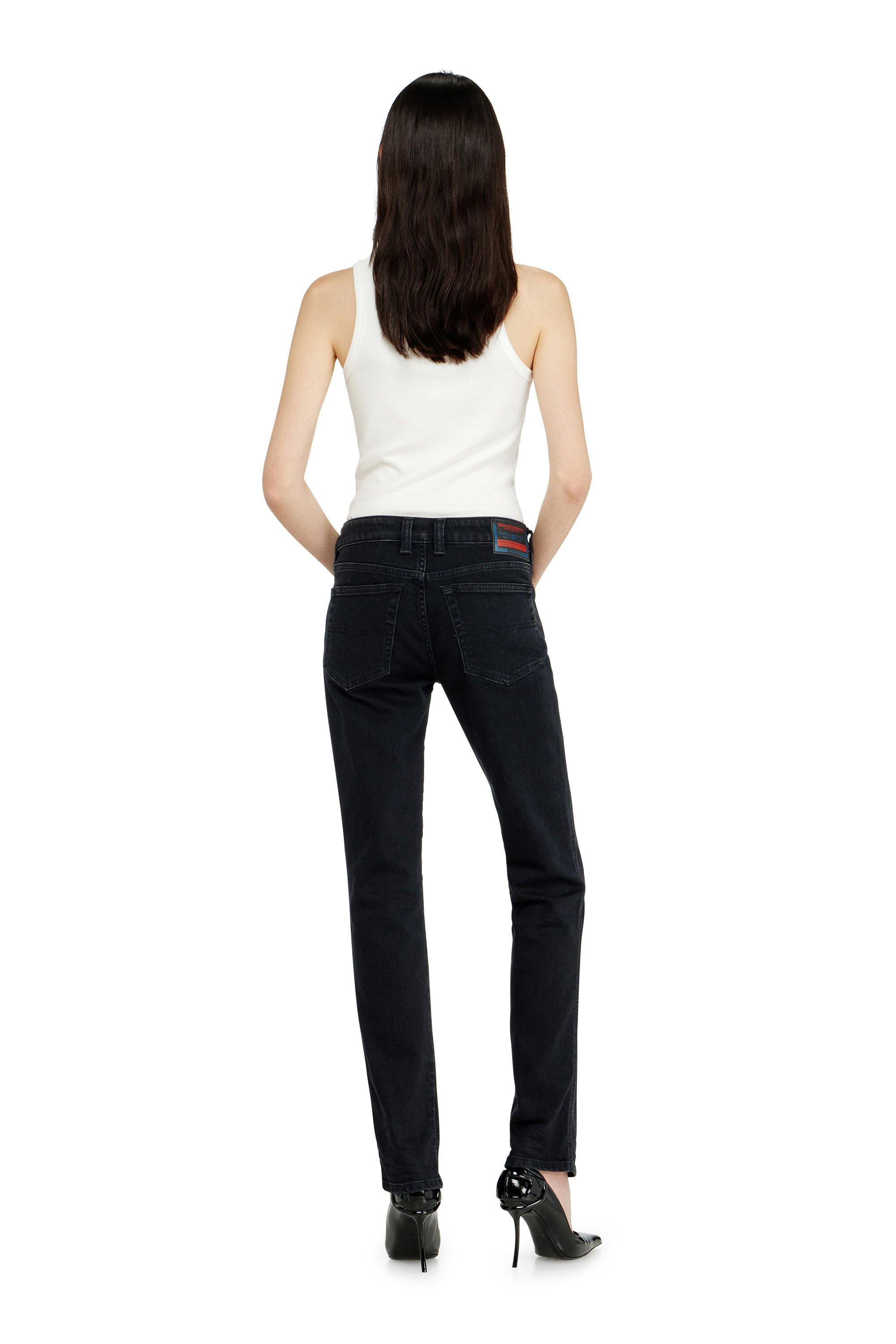 Diesel - Female's Slim Jeans 1992 D-Jiann 09N89, ブラック/ダークグレー - 3