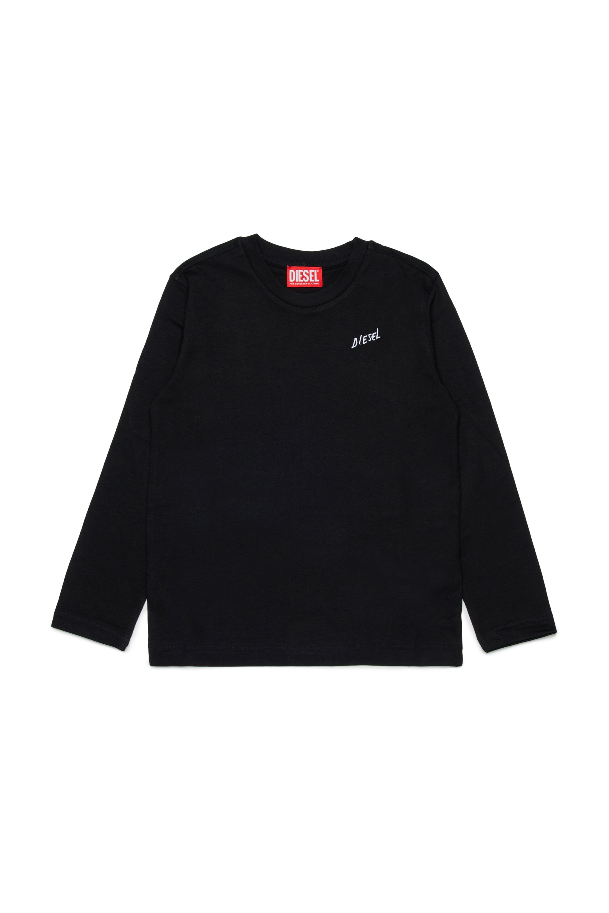 Diesel - TDIEGOSB22LS, Male's 長袖Tシャツ in ブラック - 1