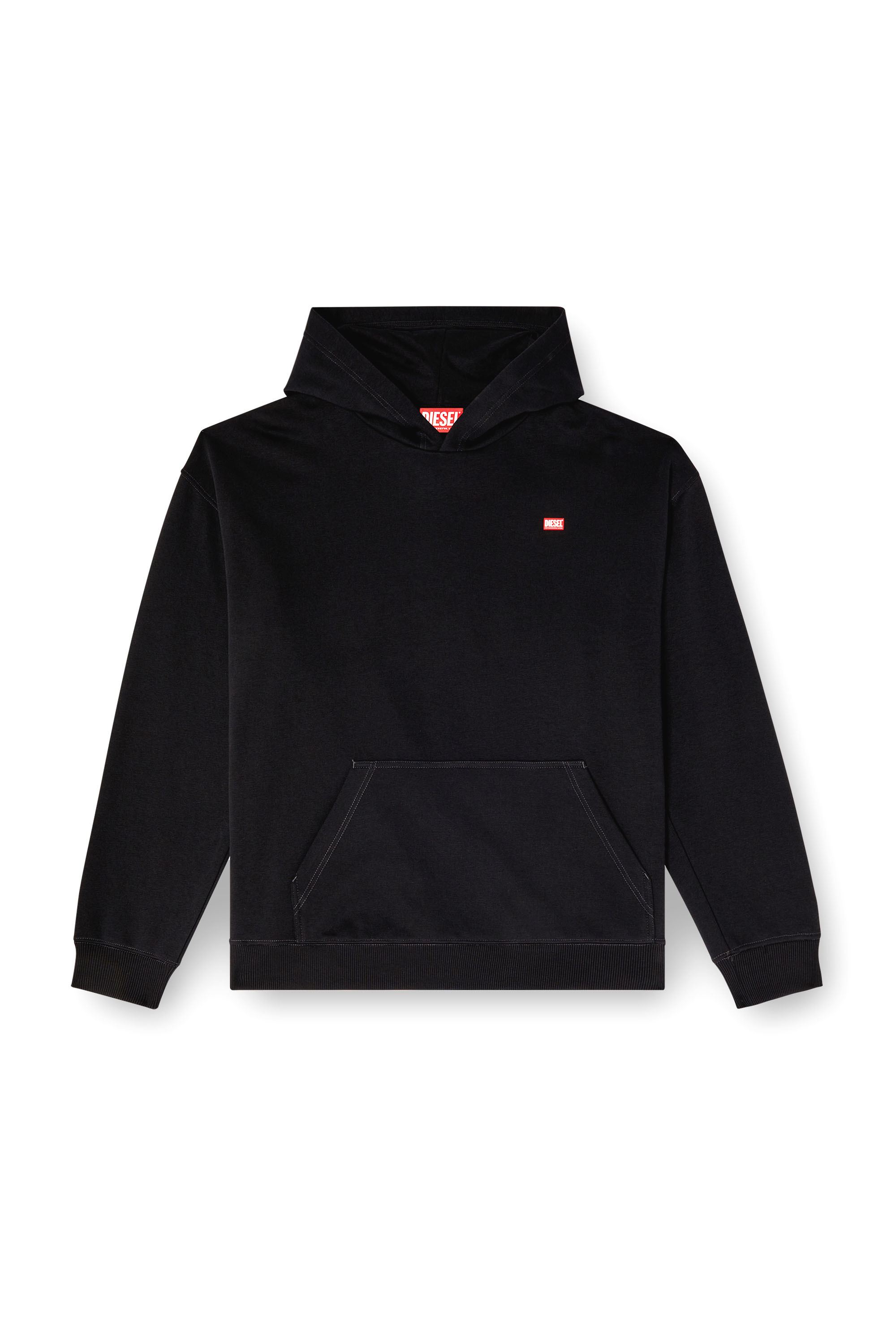 Diesel - S-BOXT-HOOD-R11, Male's Hoodie with runway set print in ブラック - 3