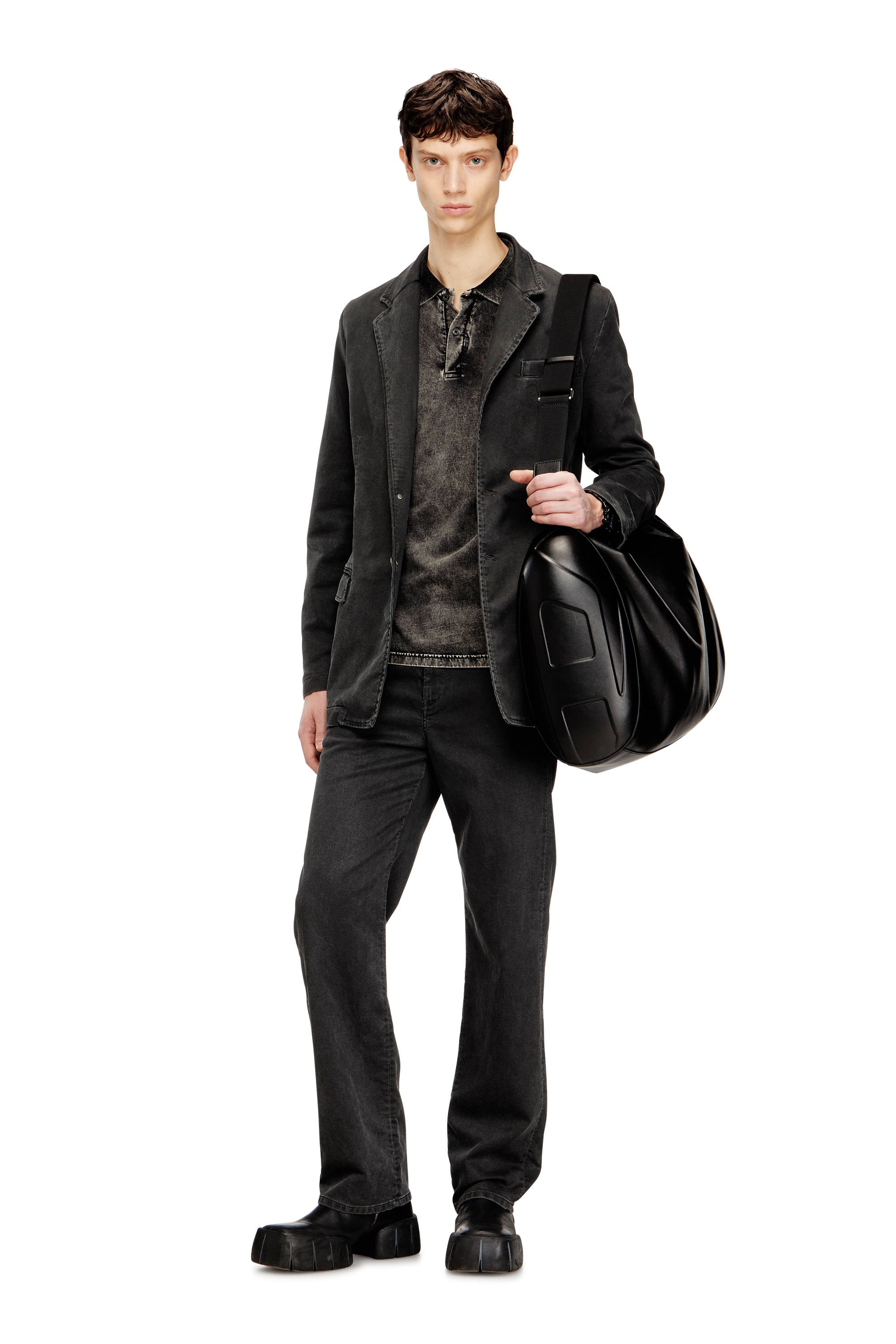 Diesel - Unisex's Regular D-Phant-chino Joggjeans&reg; 09P01, ブラック/ダークグレー - 1