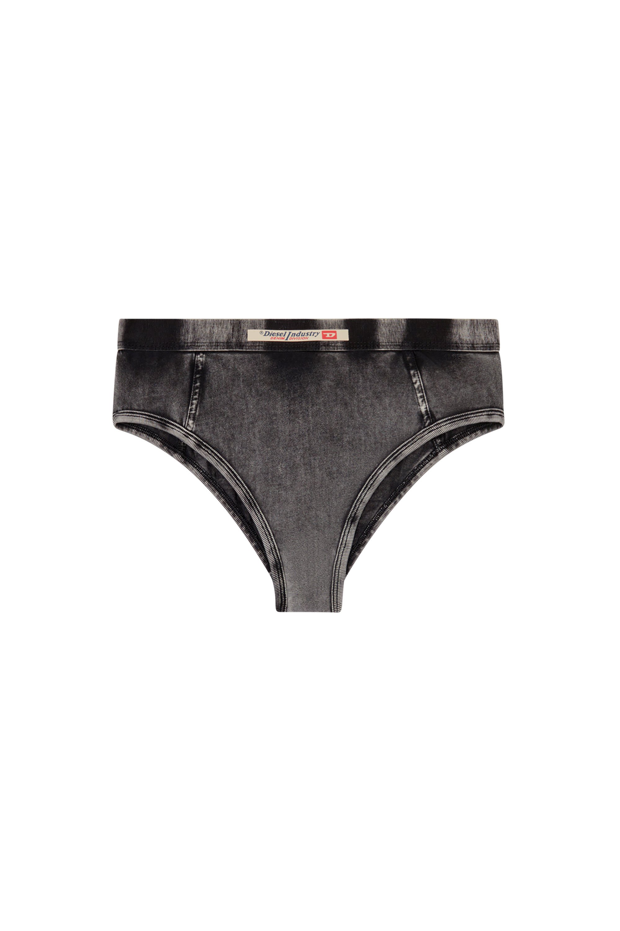 Diesel - HIPSTER-DNM, Female's Hipster briefs in denim-effect jersey in ブラック - 4