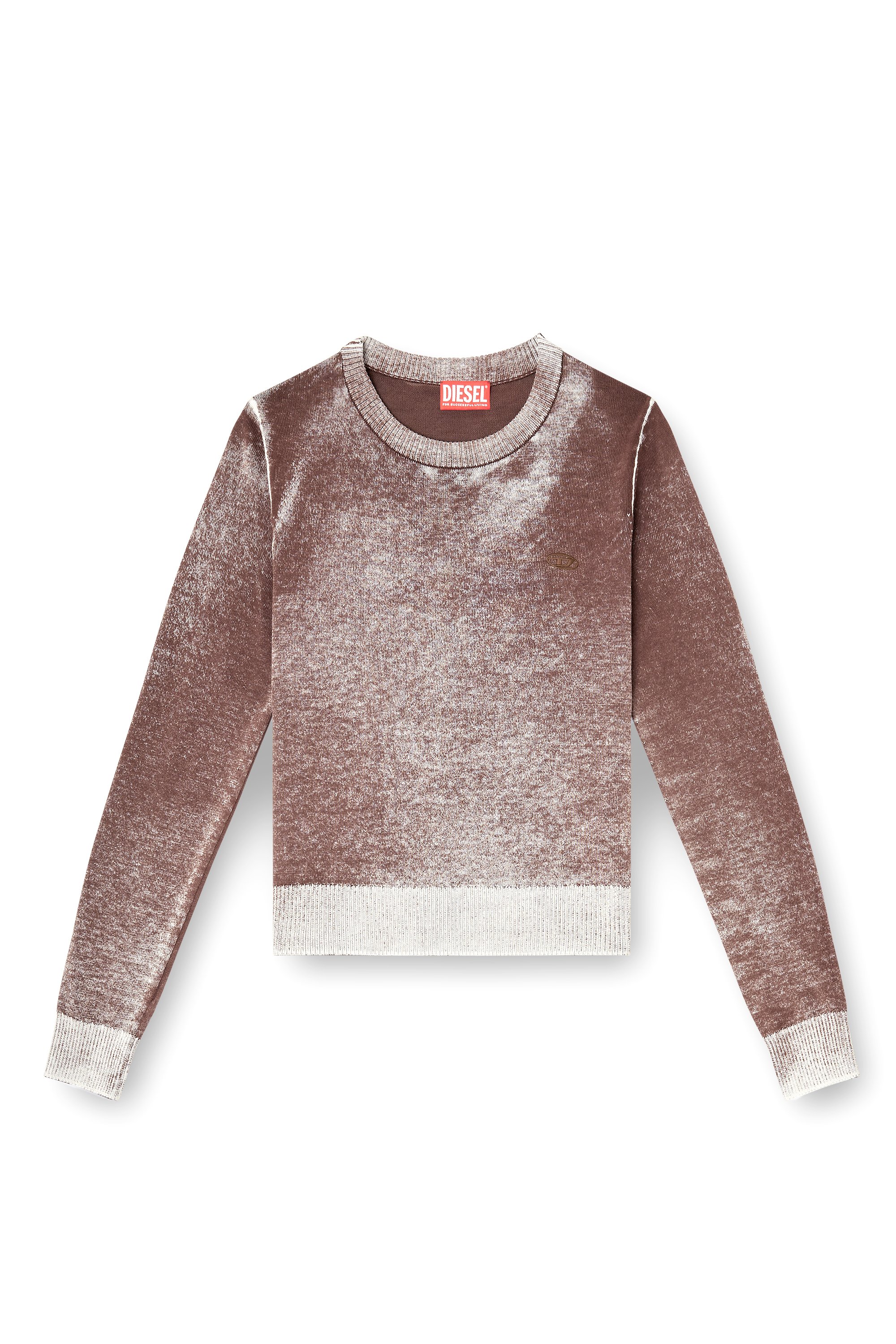 Diesel - M-LOVRE, Female's プルオーバーニット in ブラウン - 3