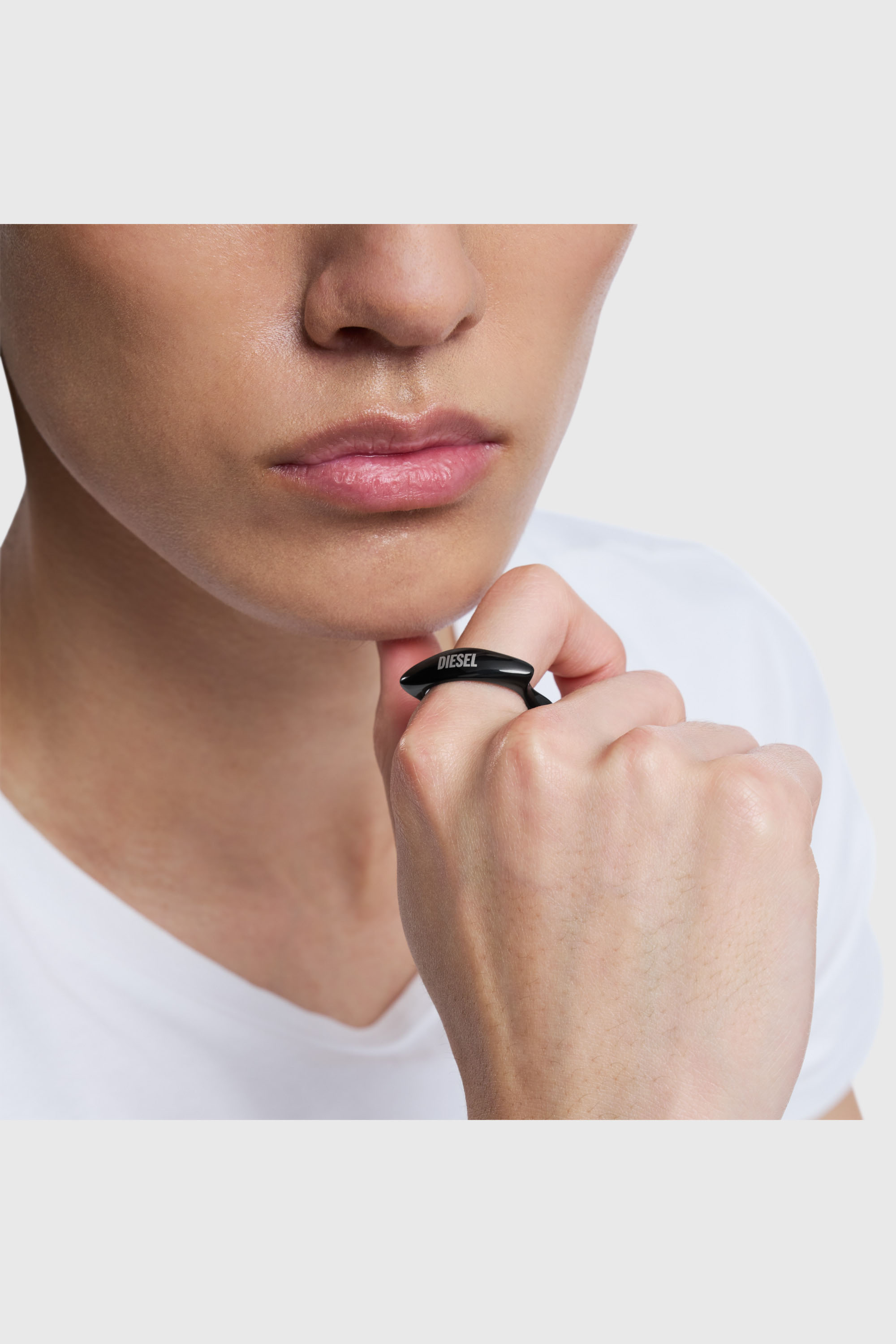 Diesel - DX1632001 JEWELLERY, Unisex's リング in ブラック - 5