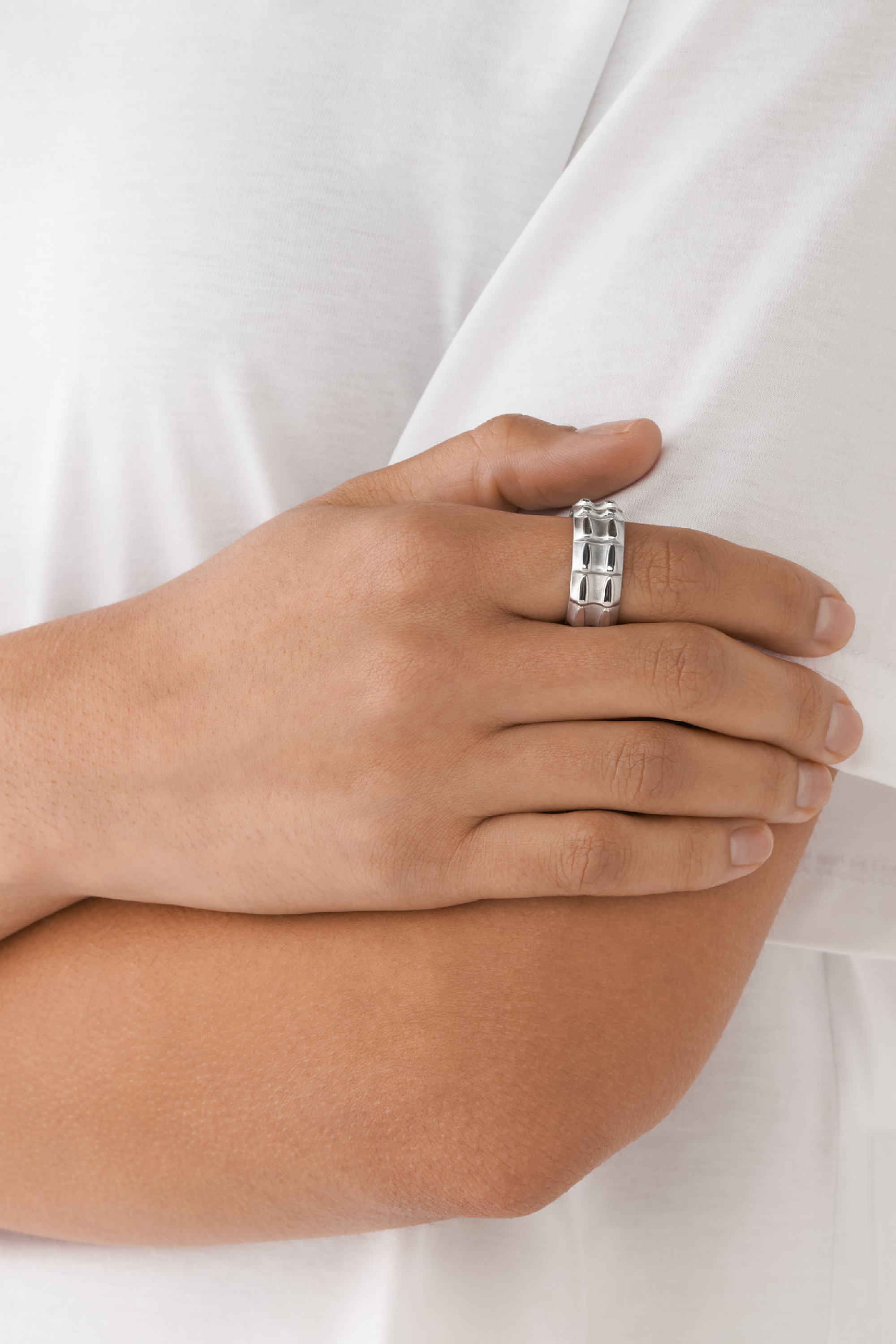 Diesel - DX1394, Unisex's ジュエリー リング in シルバー - 3