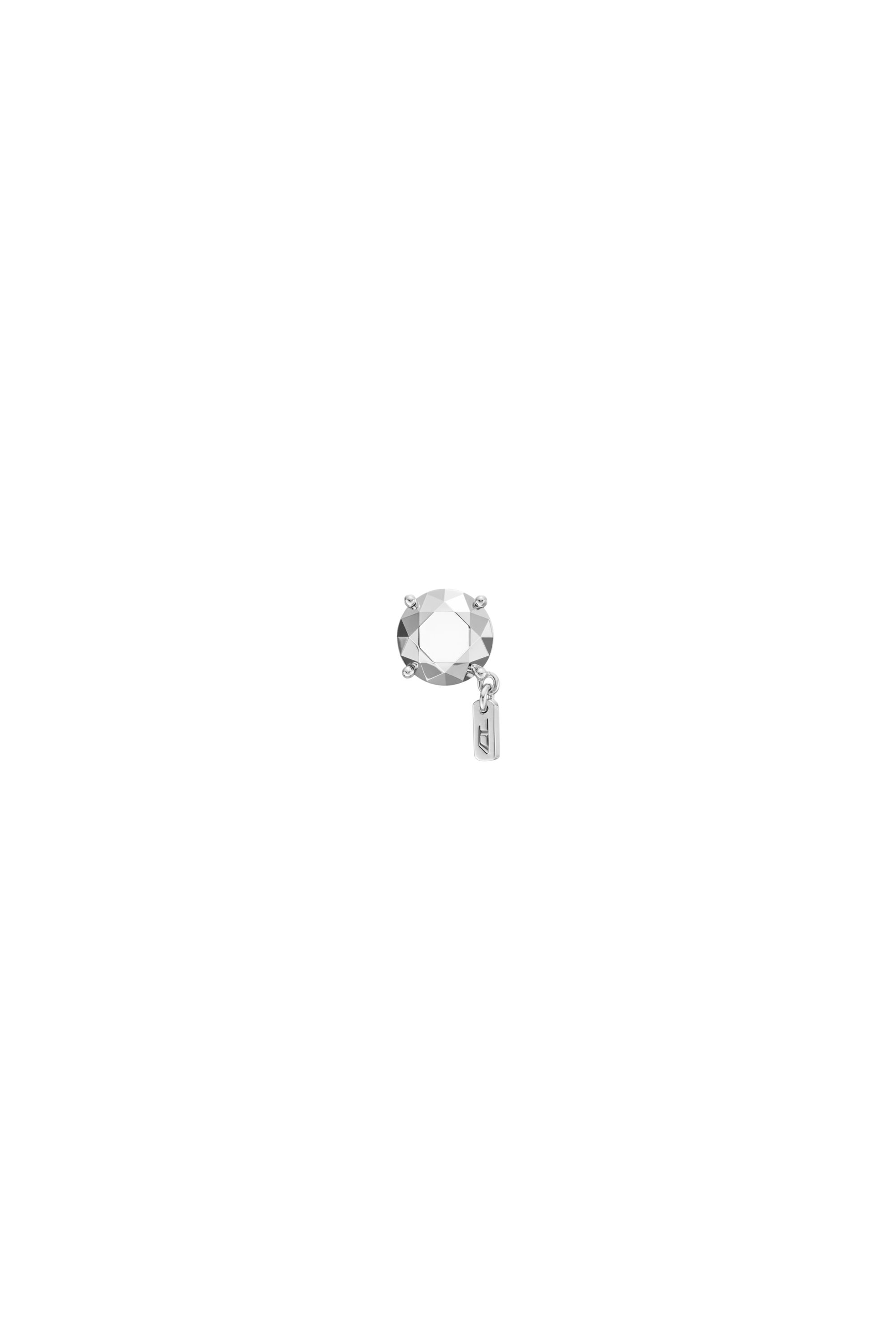 Diesel - DL1352040 STERLING SILVER JEWEL, Unisex's Diamond Cut Sterling Silver Stud Earring in シルバー - 2