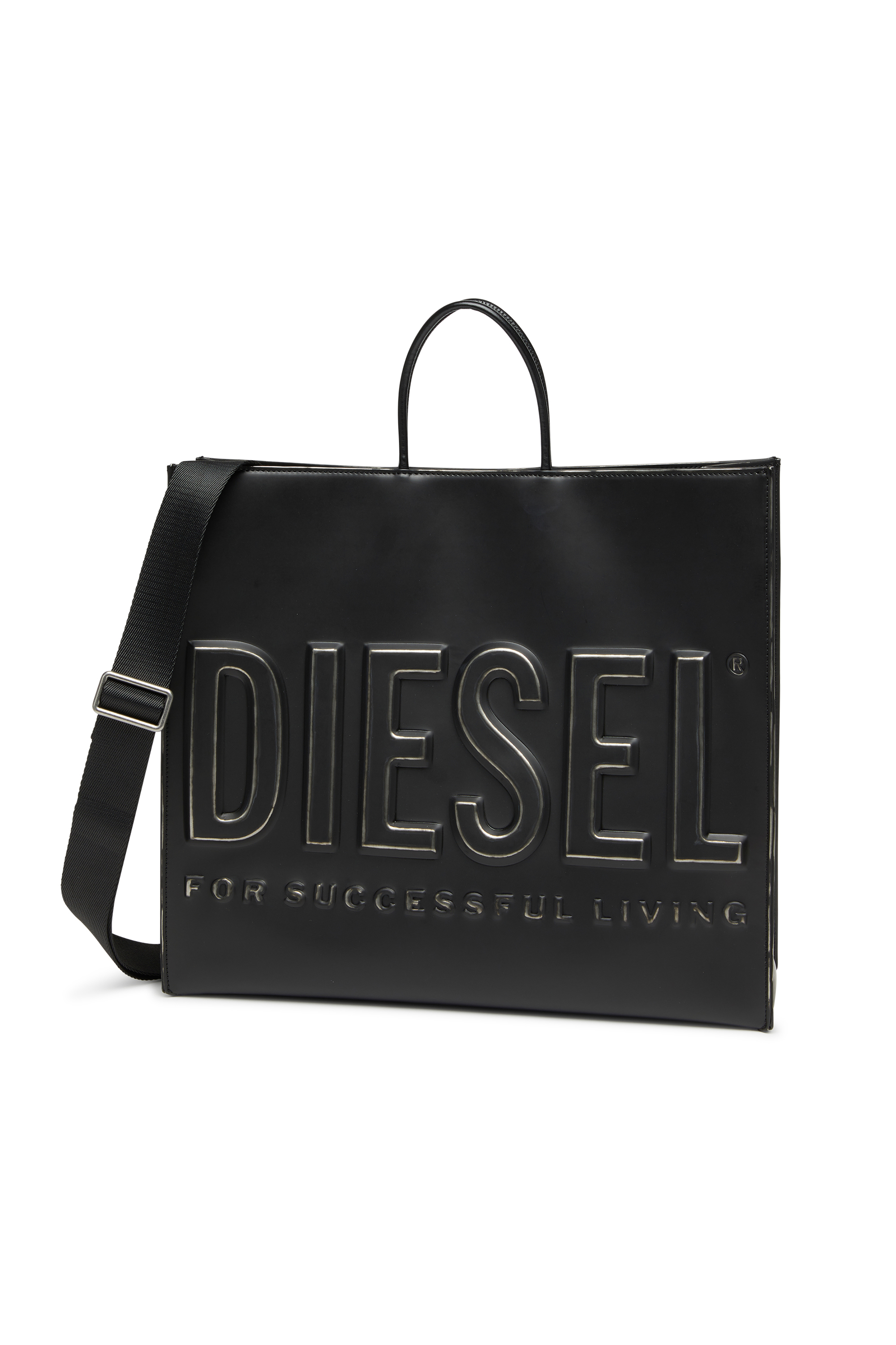 Diesel - DSL 3D TOTE EW X, Unisex's トートバッグ in ブラック - 5