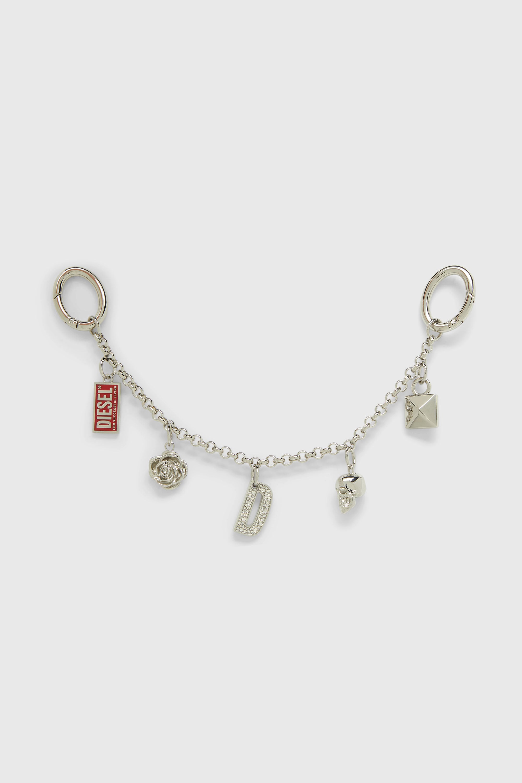 Diesel - CHAIN-D II S, Female's チェーンチャーム in シルバー - 1