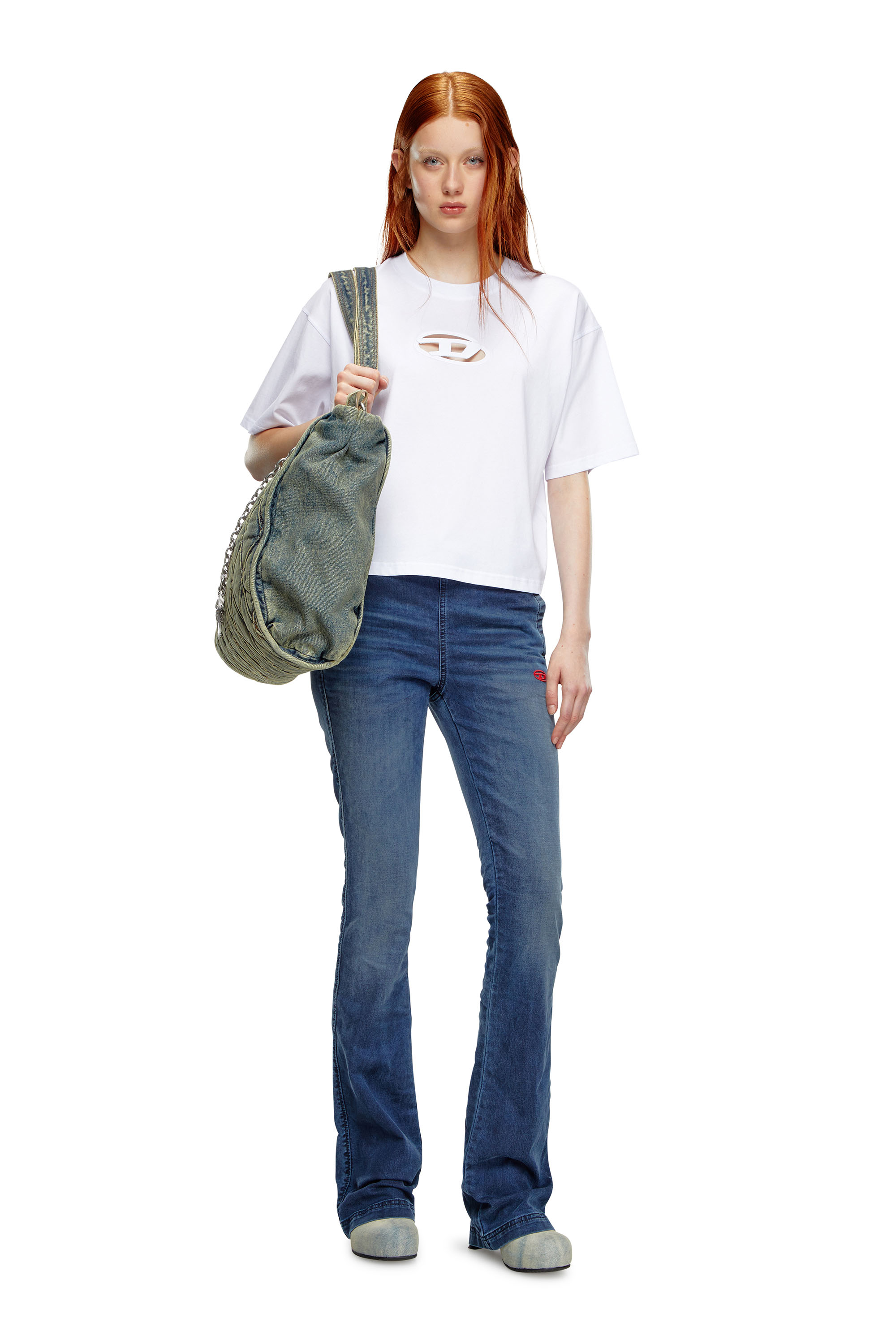 Diesel - Female's Bootcut 2069 D-Ebbey Joggjeans® 068LX, ダークブルー - 2