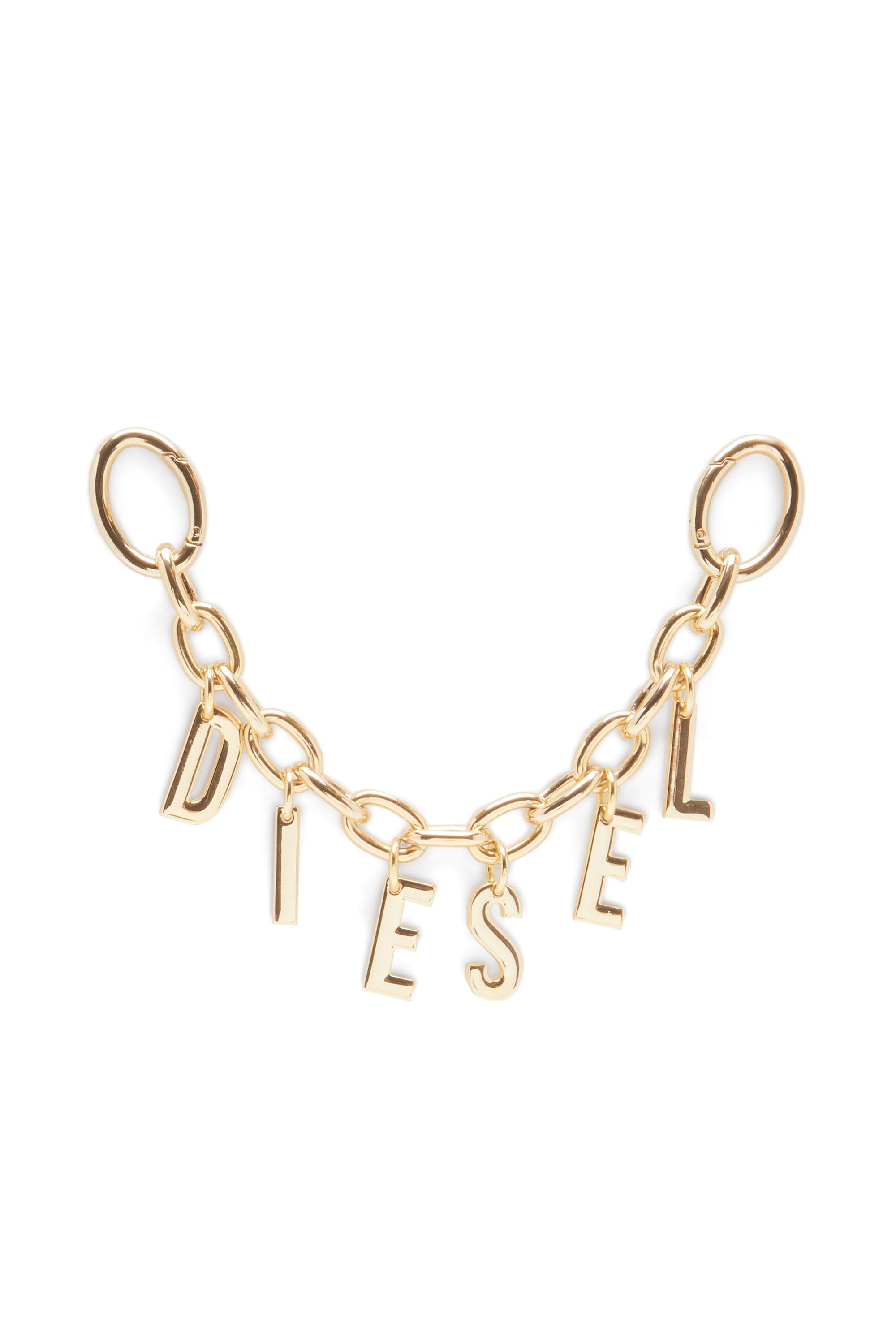 洗練されたデザイン　DIESEL　A-LETTERS CHARM　ゴールド