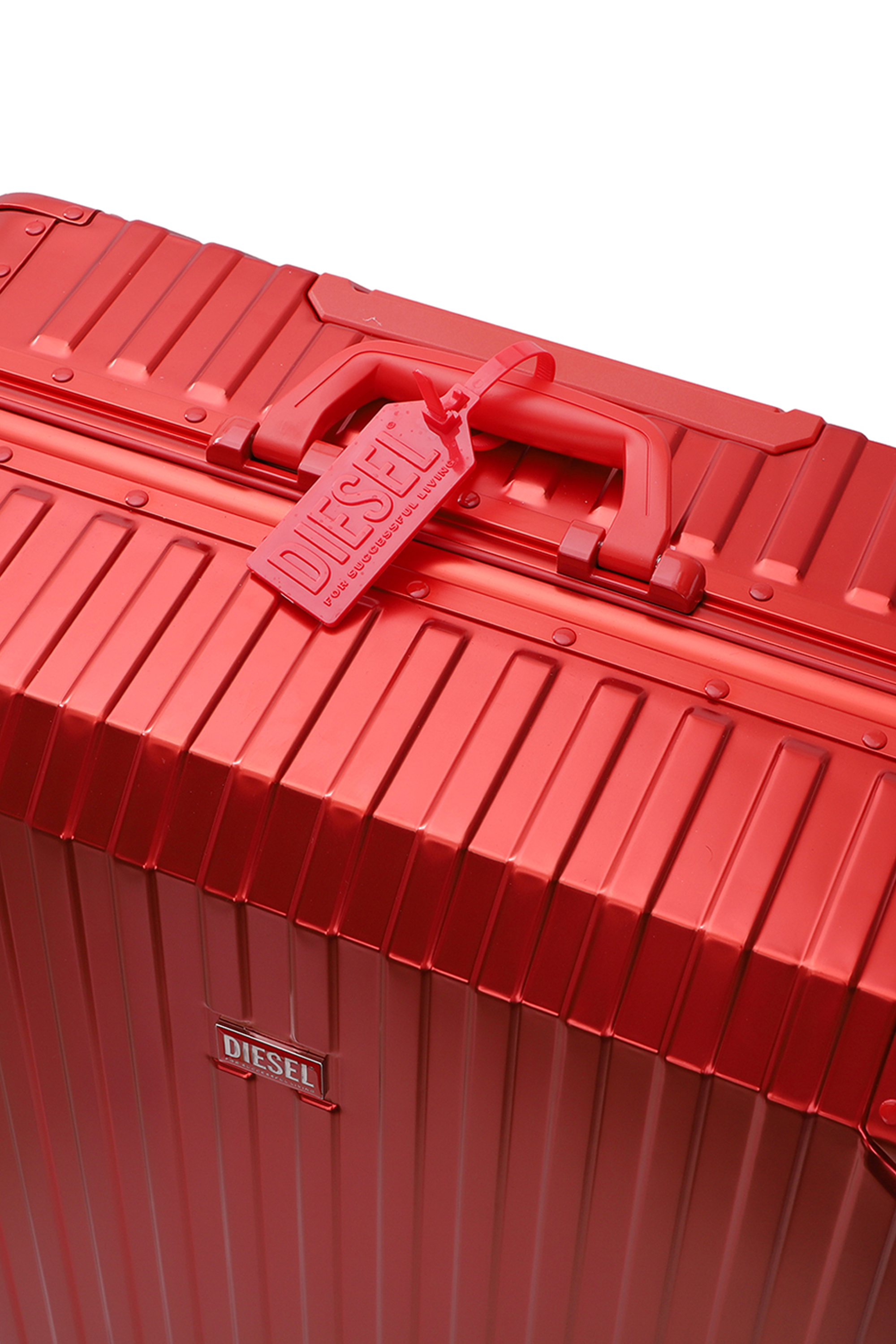 Diesel - DIESEL ALUMINUM TROLLEY- DSL002, Unisex's Aluminum suitcase size L in レッド - 2