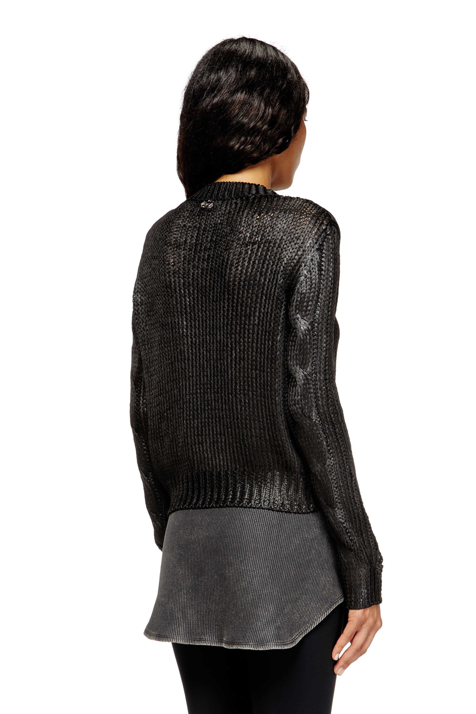 Diesel - M-MICCHA, Female's プルオーバーニット in ブラック - 4