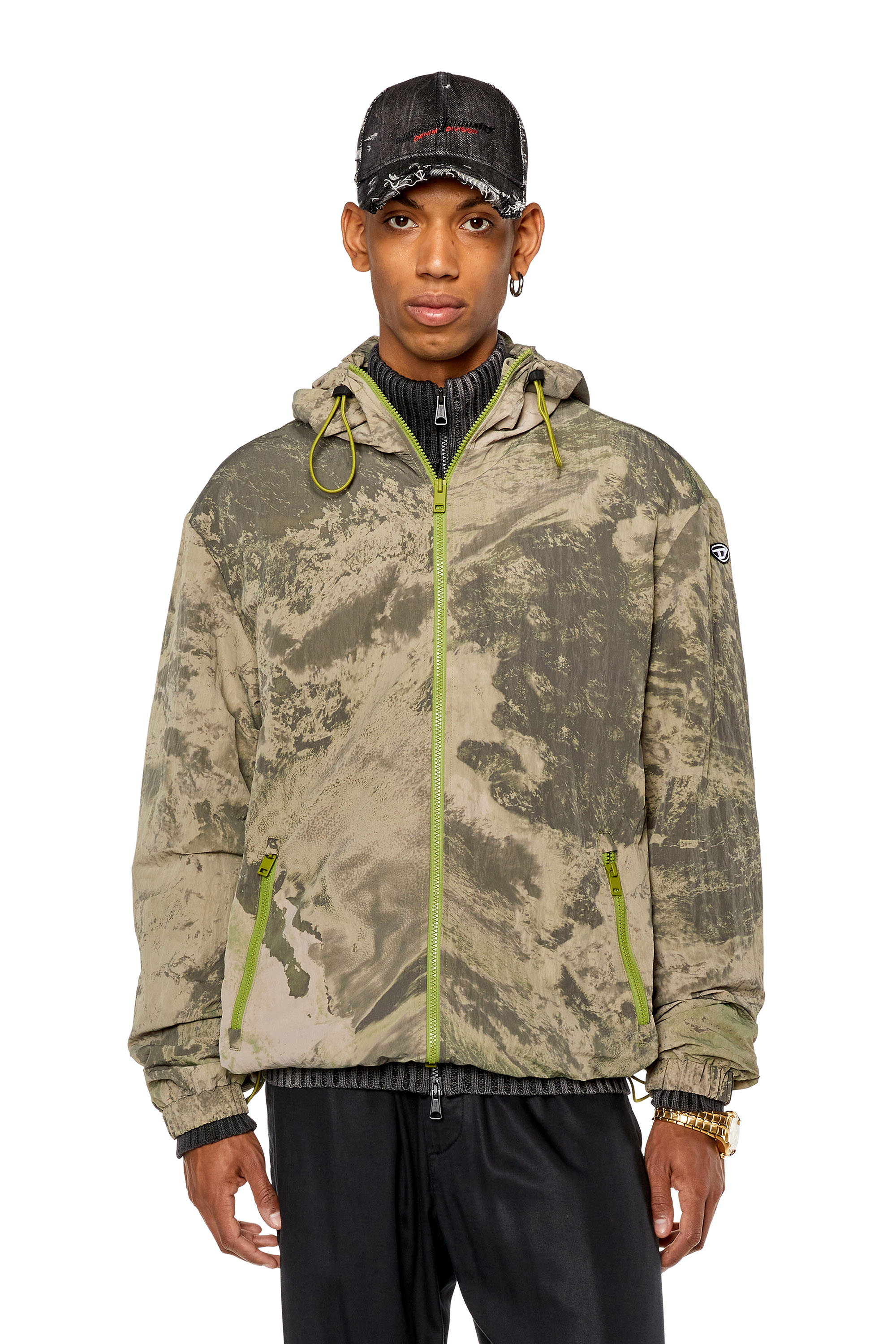 Diesel - J-WARRETT-PRINT, ミリタリーグリーン - Image 1
