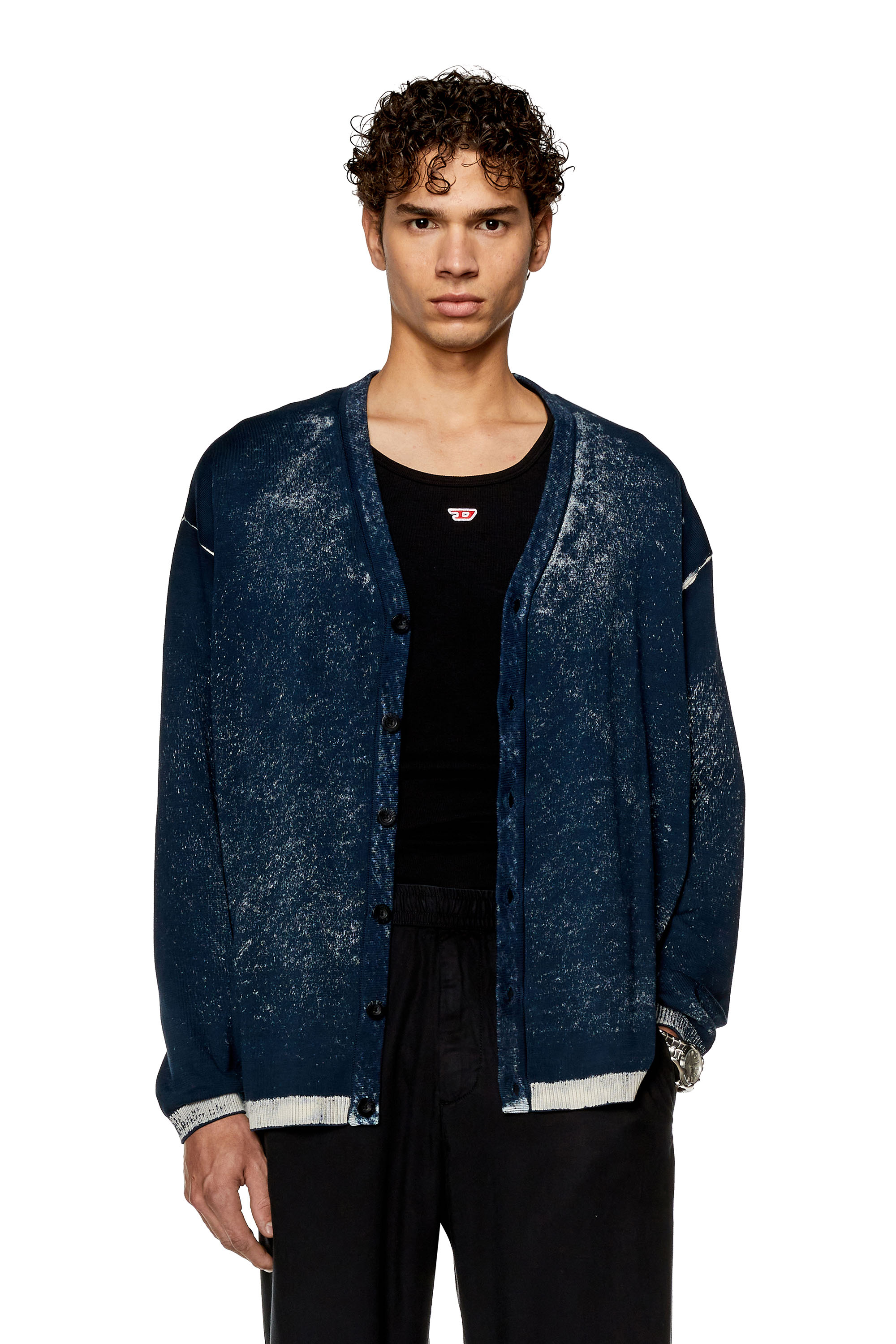 Diesel - K-LARENCE-CARDIGAN-B, ブルー - Image 1