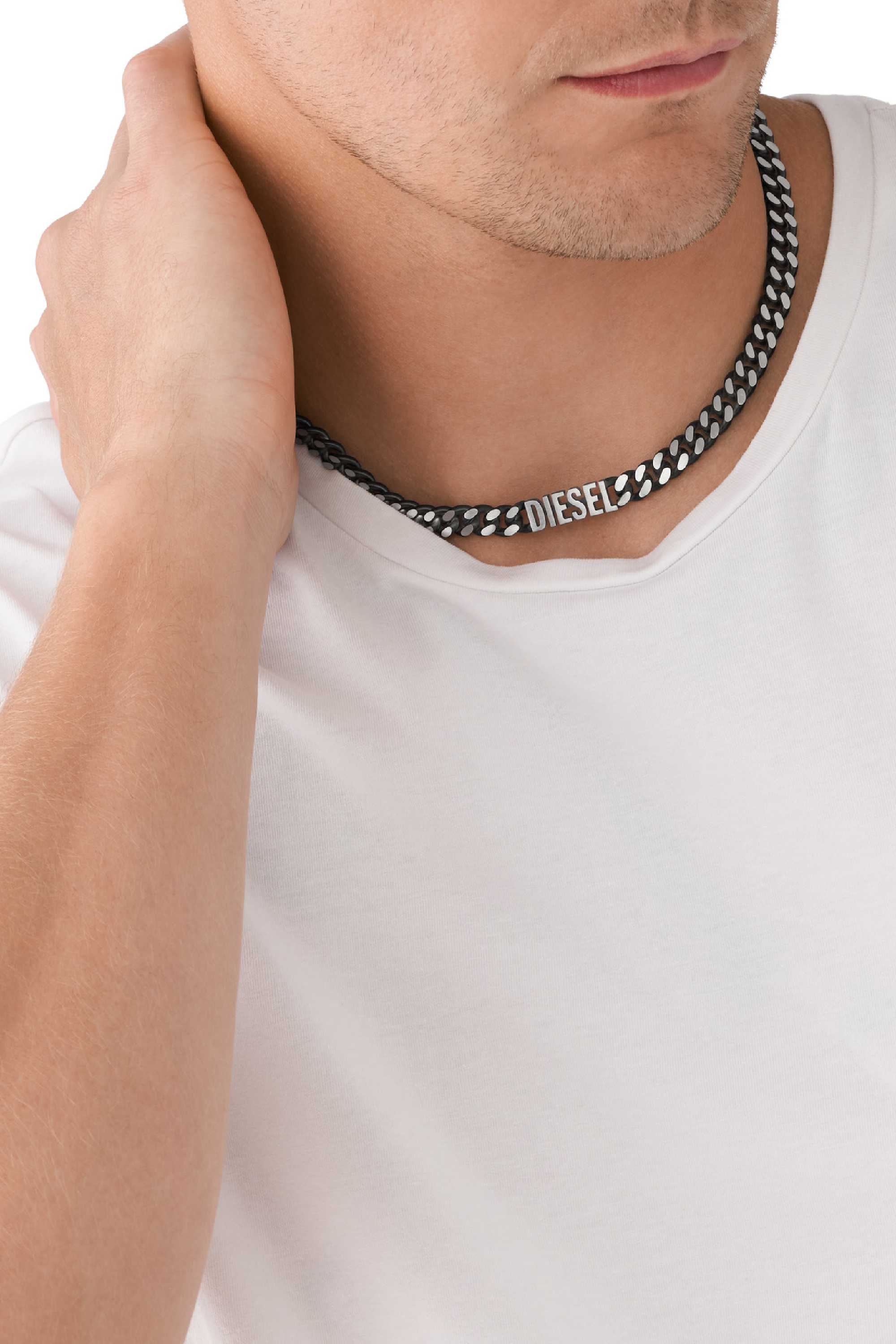 Diesel - DX1385, Male's ジュエリー ネックレス in ブラック - 4