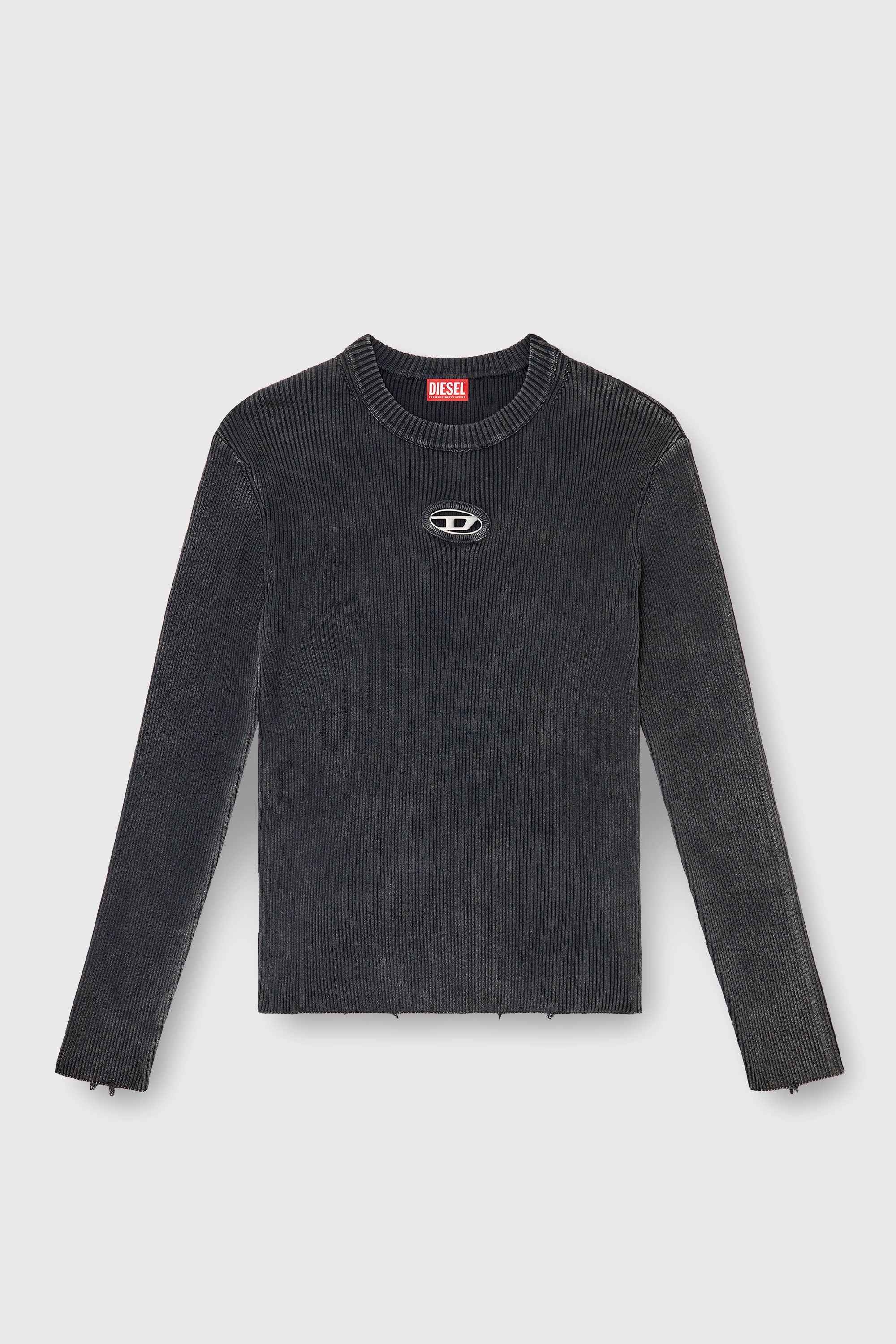 Diesel - K-DARREN-D, Male's プルオーバーニット in グレー - 2