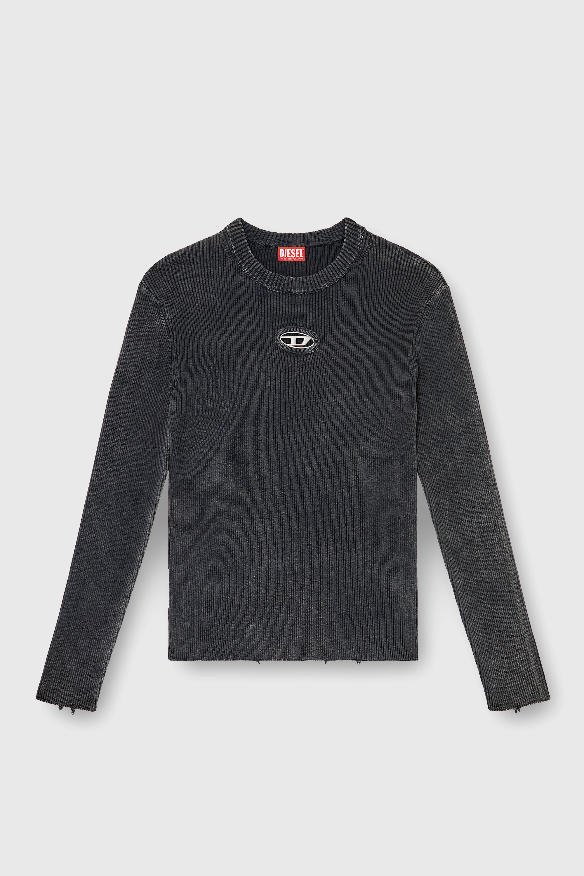 Diesel - K-DARREN-D, Male's プルオーバーニット in グレー - 2