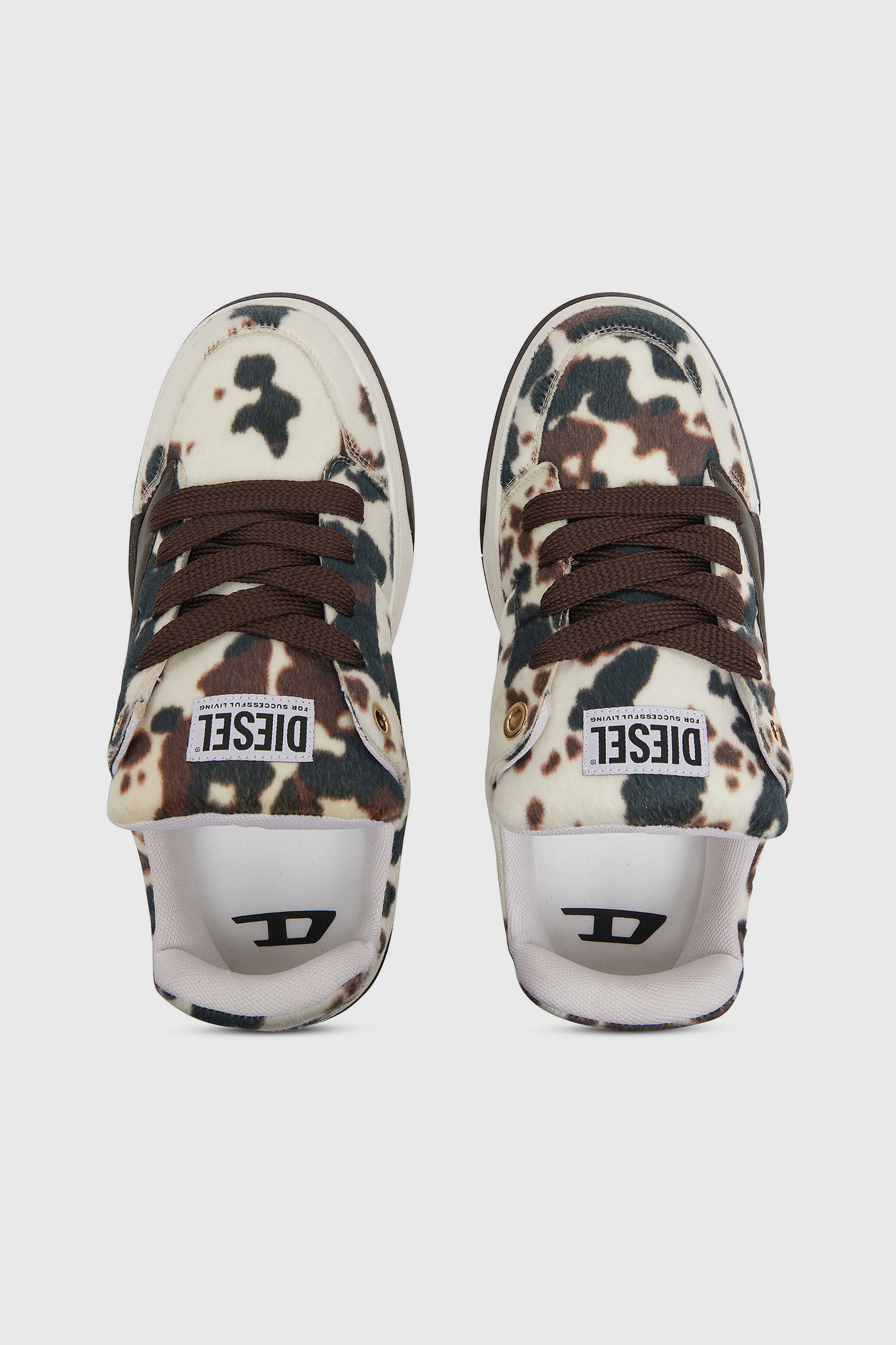 Diesel - S-D-OLLIE LOW, Male's ローカットスニーカー in ホワイト/ブラウン - 5
