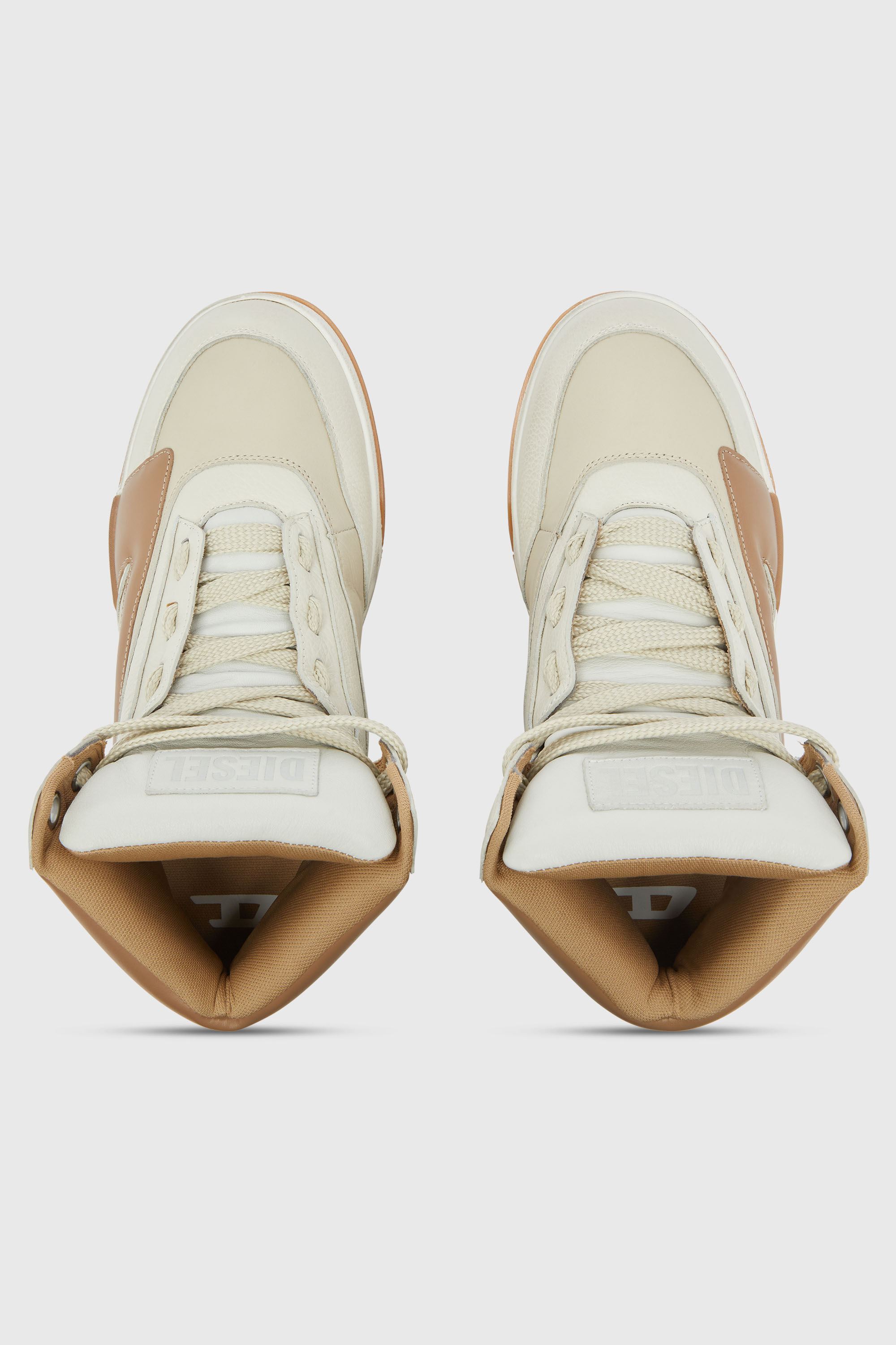 Diesel - S-D-OLLIE MID, Male's ミッドカットスニーカー in ベージュ - 5