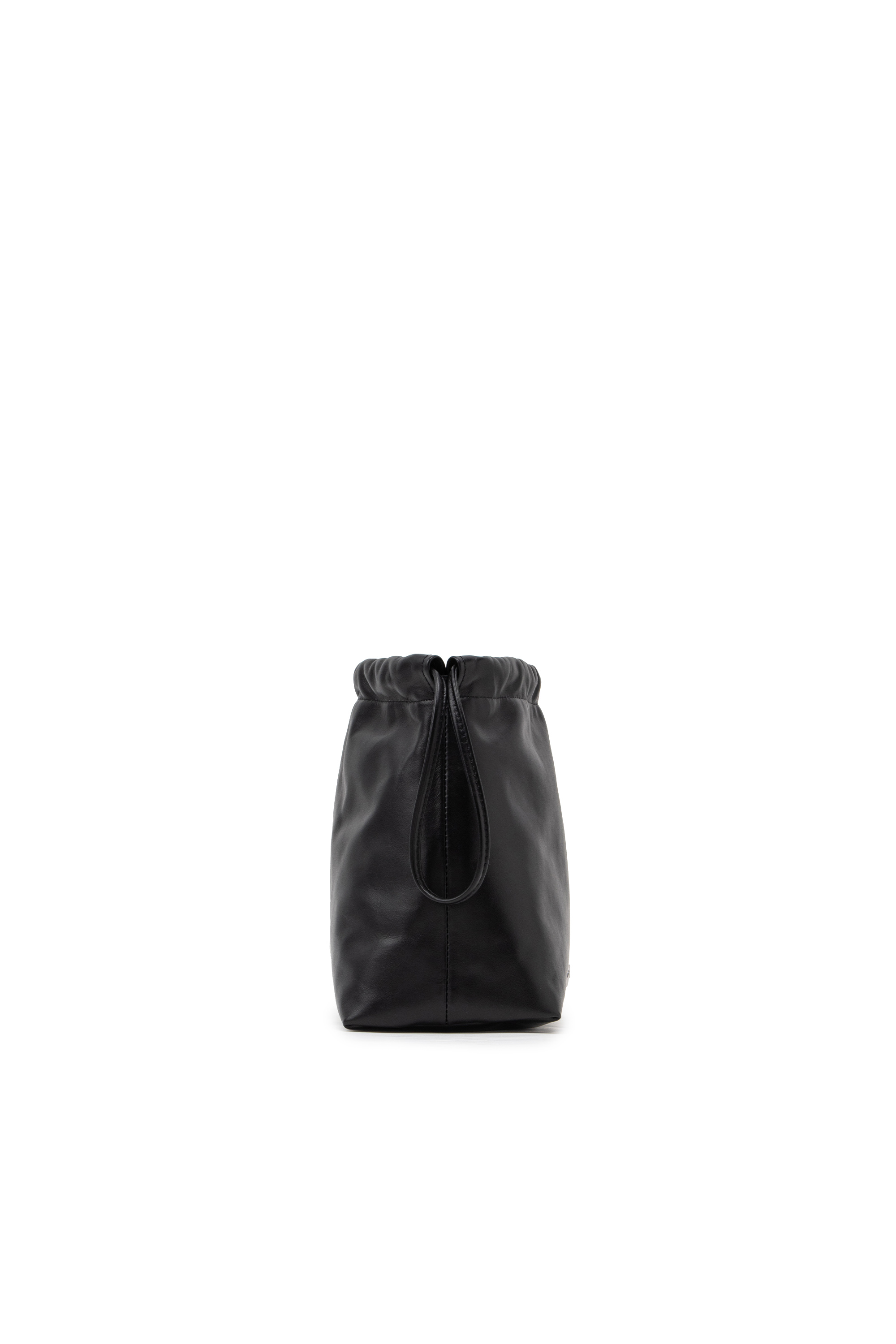 Diesel - CLOU-D CROSSBODY, Unisex's Clou-D-Small leather bucket bag in ブラック - 4
