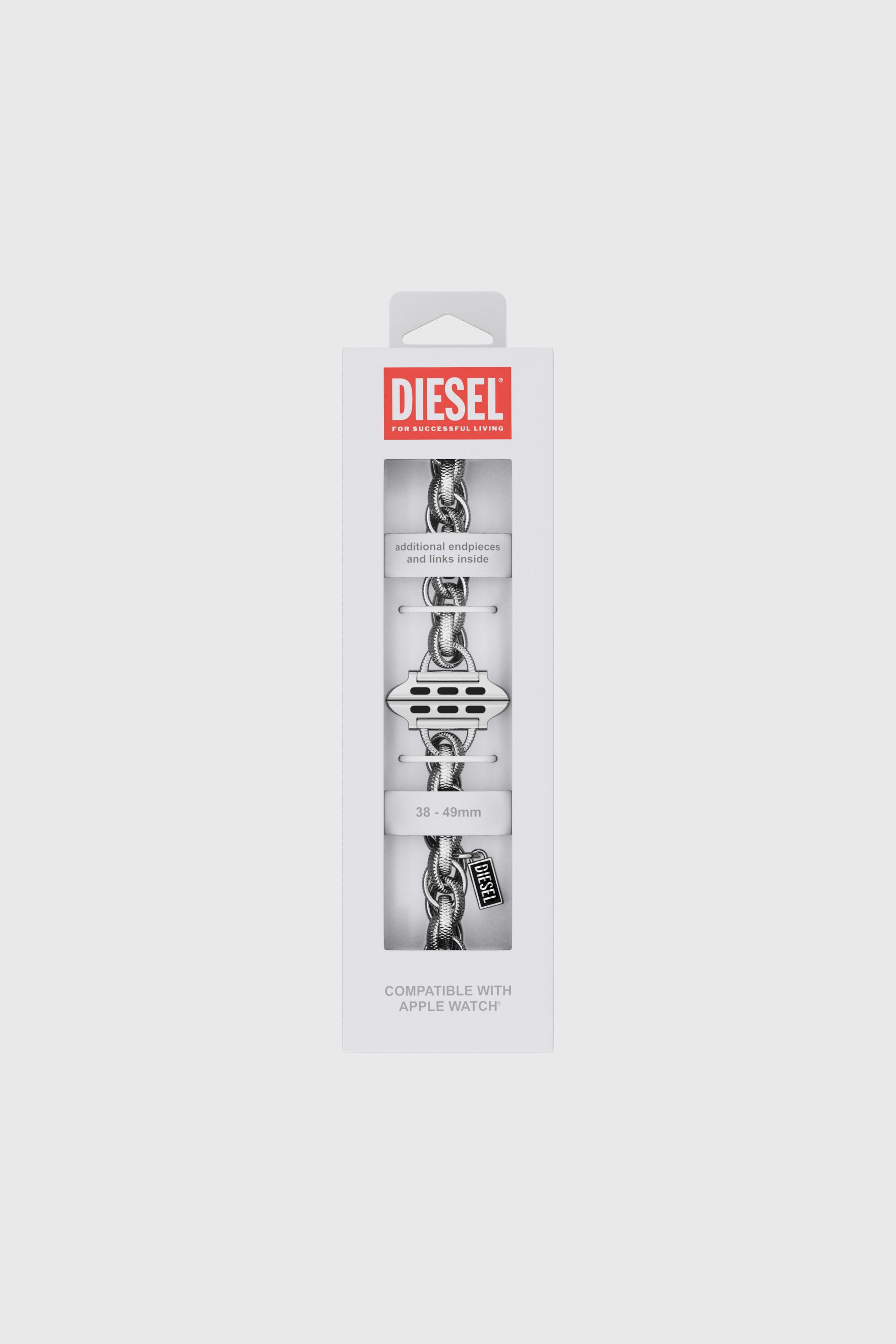 Diesel - DSS028 WATCH, Male's Stainless steel watch band for apple watch&reg;, 38-49mm in シルバー - 2