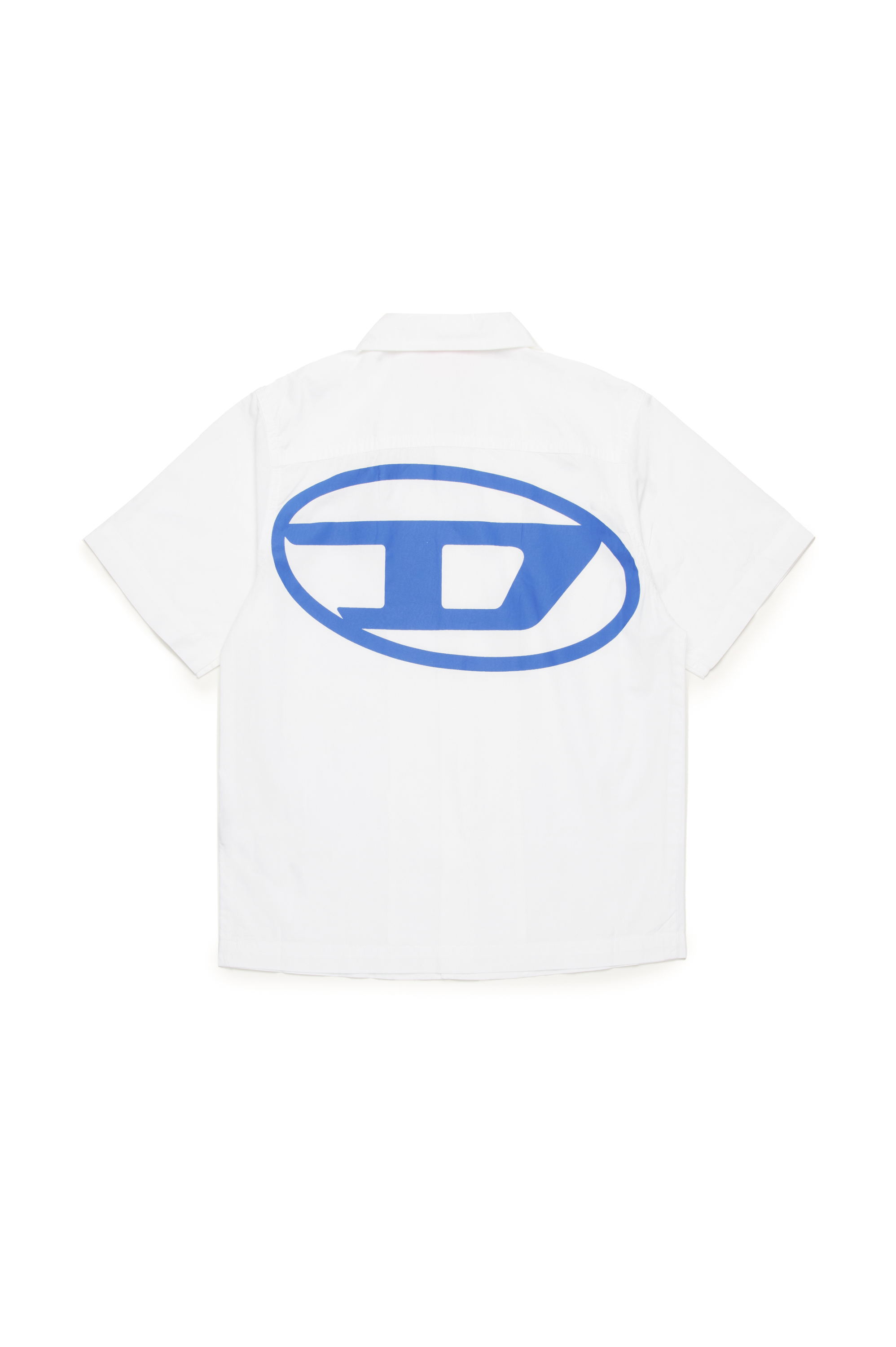 Diesel - MCPOLLY, Male's Short-sleeve shirt with Oval D print in ホワイト - 2