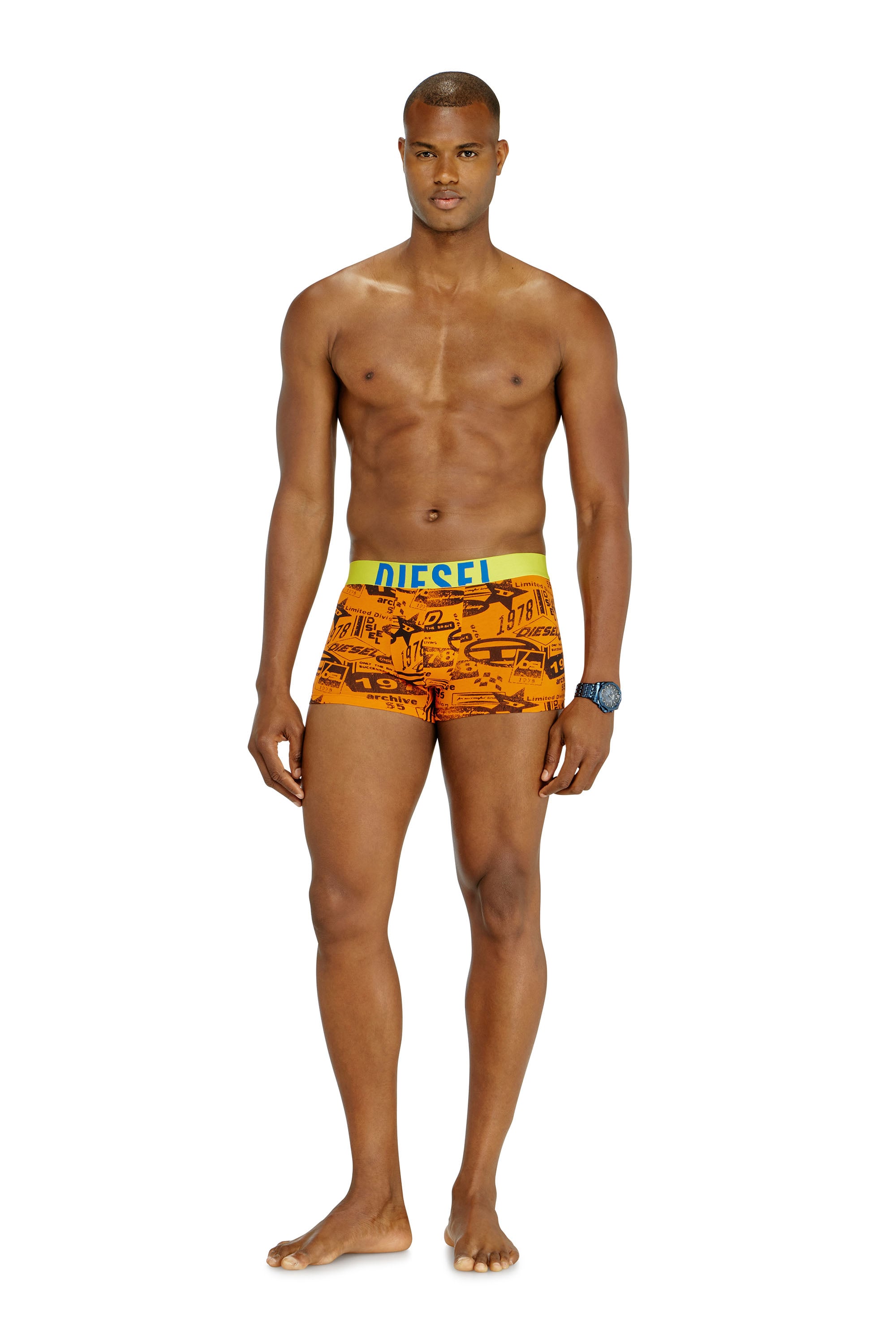 Diesel - DAMIEN-D-POP-40, Male's ボクサーパンツ in オレンジ - 2
