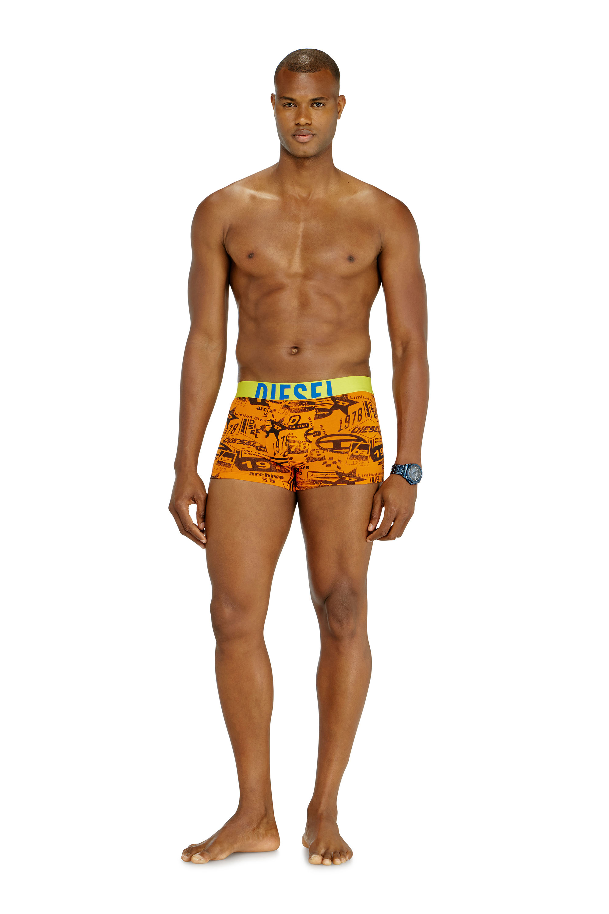Diesel - DAMIEN-D-POP-40, Male's ボクサーパンツ in オレンジ - 1
