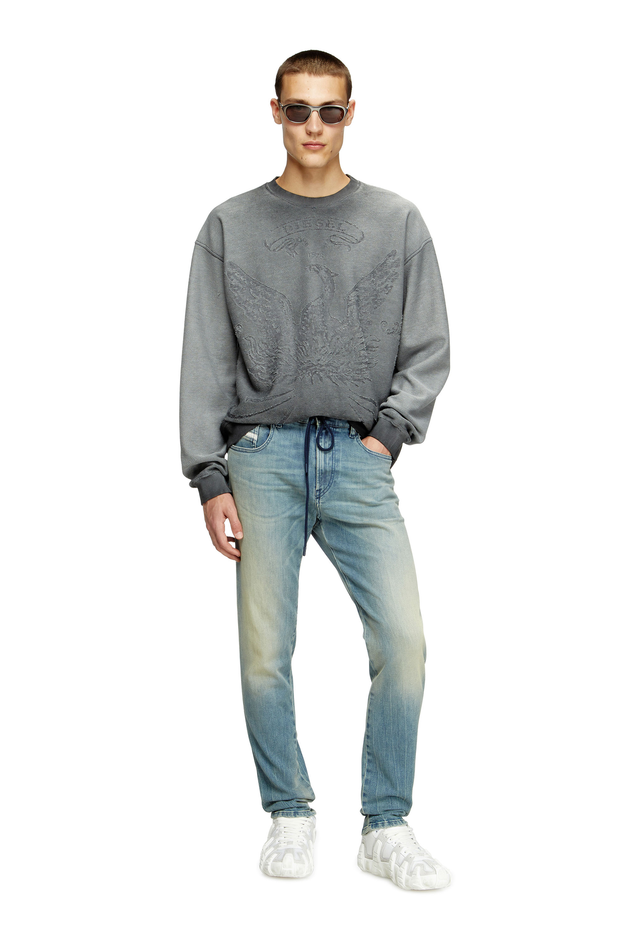 Diesel - Male's Slim 2062 D-Strukt Joggjeans® 09M31, ライトブルー - 1